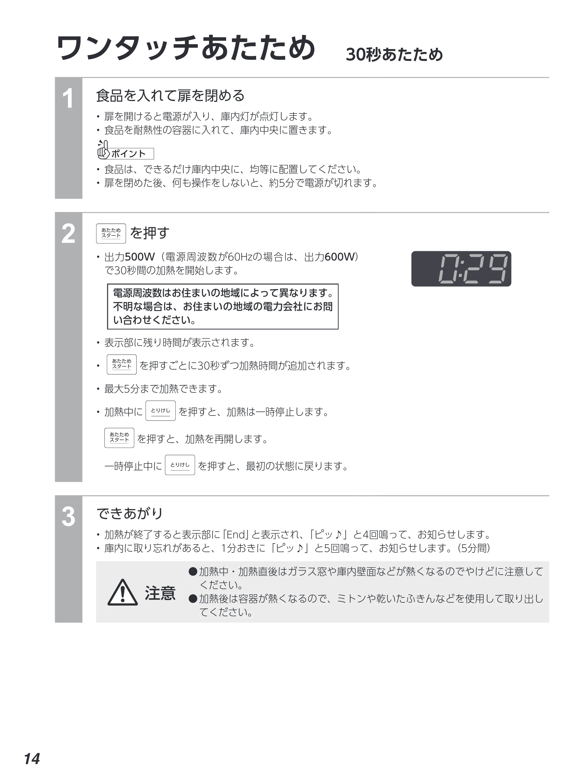 アイリスオーヤマ PMG-F188 取扱説明書 — 原本ページ — 14ページ