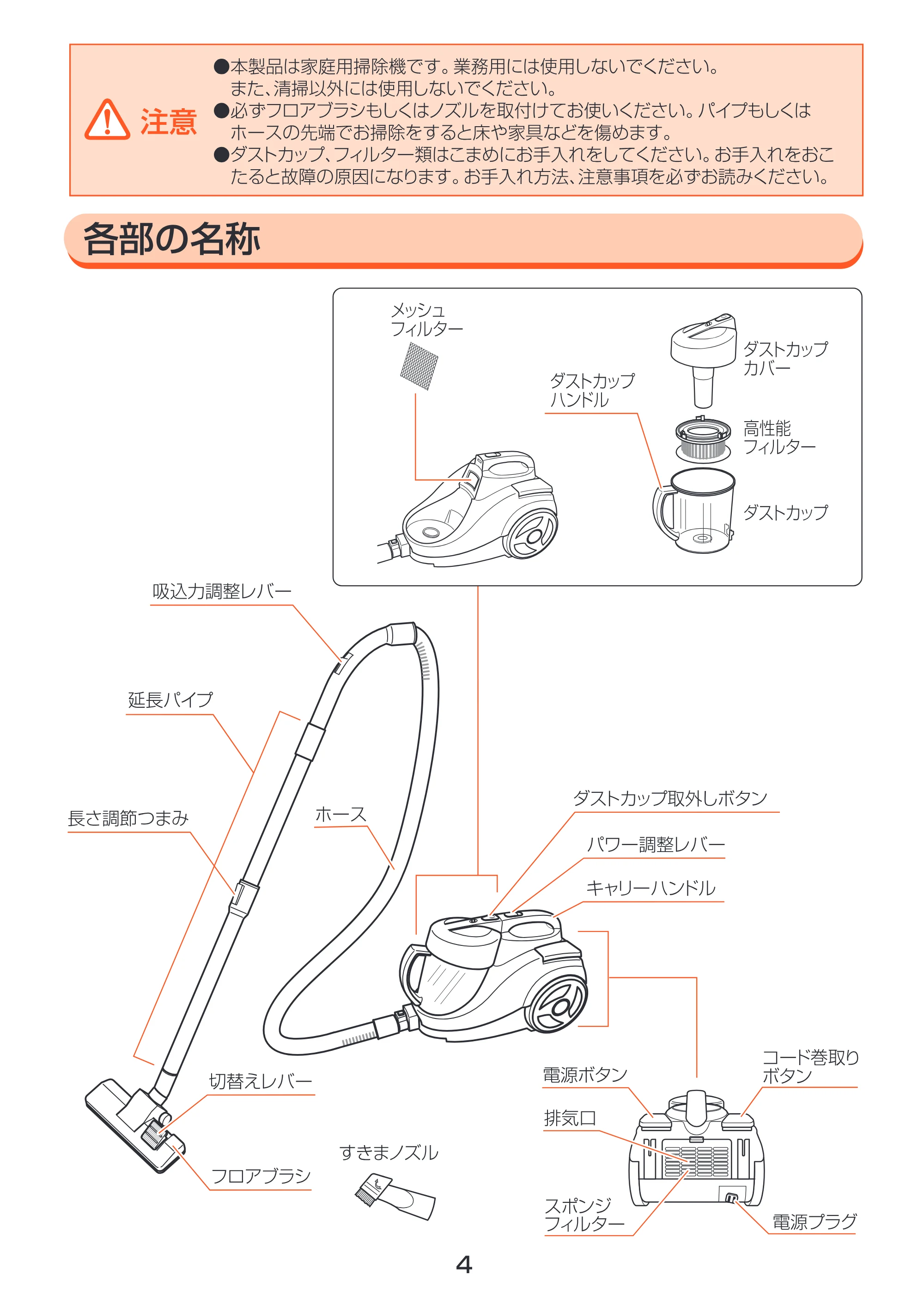 アイリスオーヤマ IC-C90 取扱説明書 — 原本ページ — 4ページ