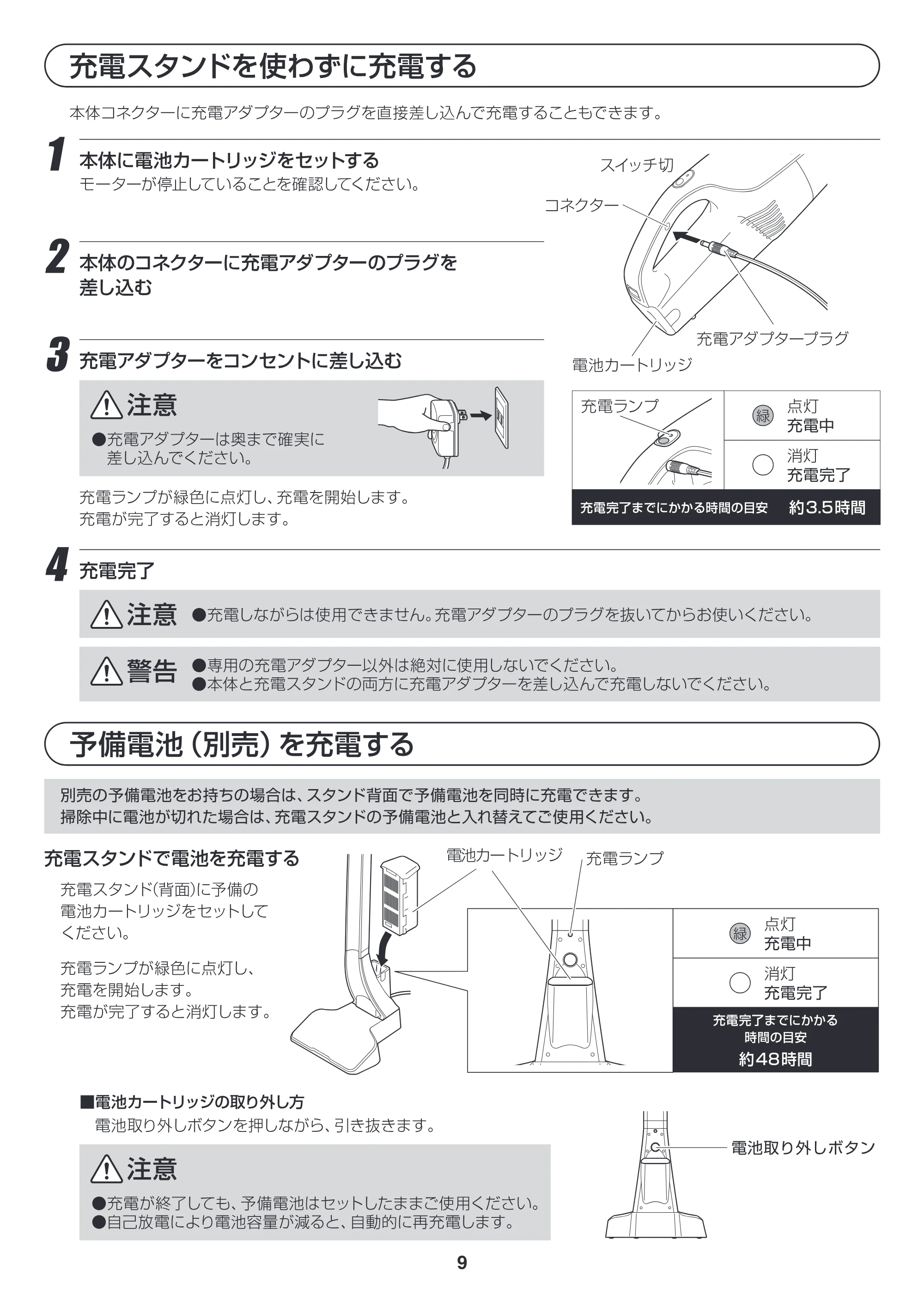 アイリスオーヤマ ISC-7DCE 取扱説明書 — 原本ページ — 9ページ
