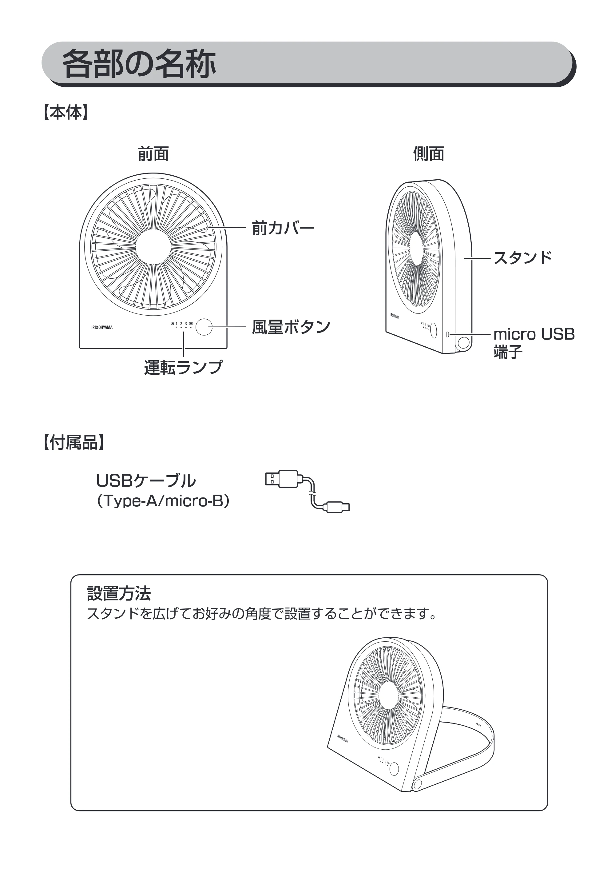 アイリスオーヤマ TFB-01 取扱説明書 — 原本ページ — 4ページ