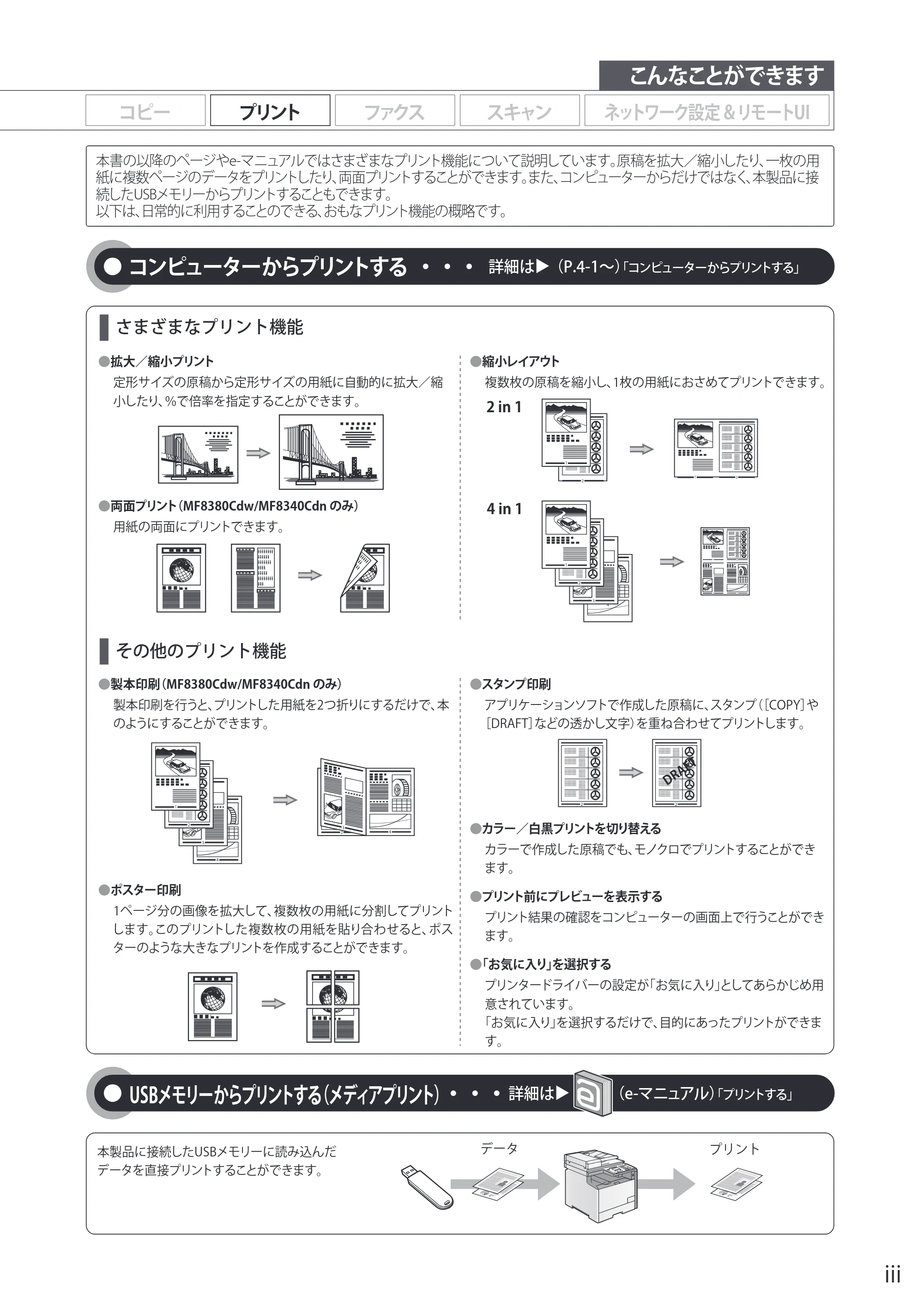キヤノン MF8080Cw/MF8040Cn / MF8380Cdw/MF8340Cdn 基本操作ガイド 2011年10月20日更新（PDF：12.8MB） — 原本ページ — 3ページ