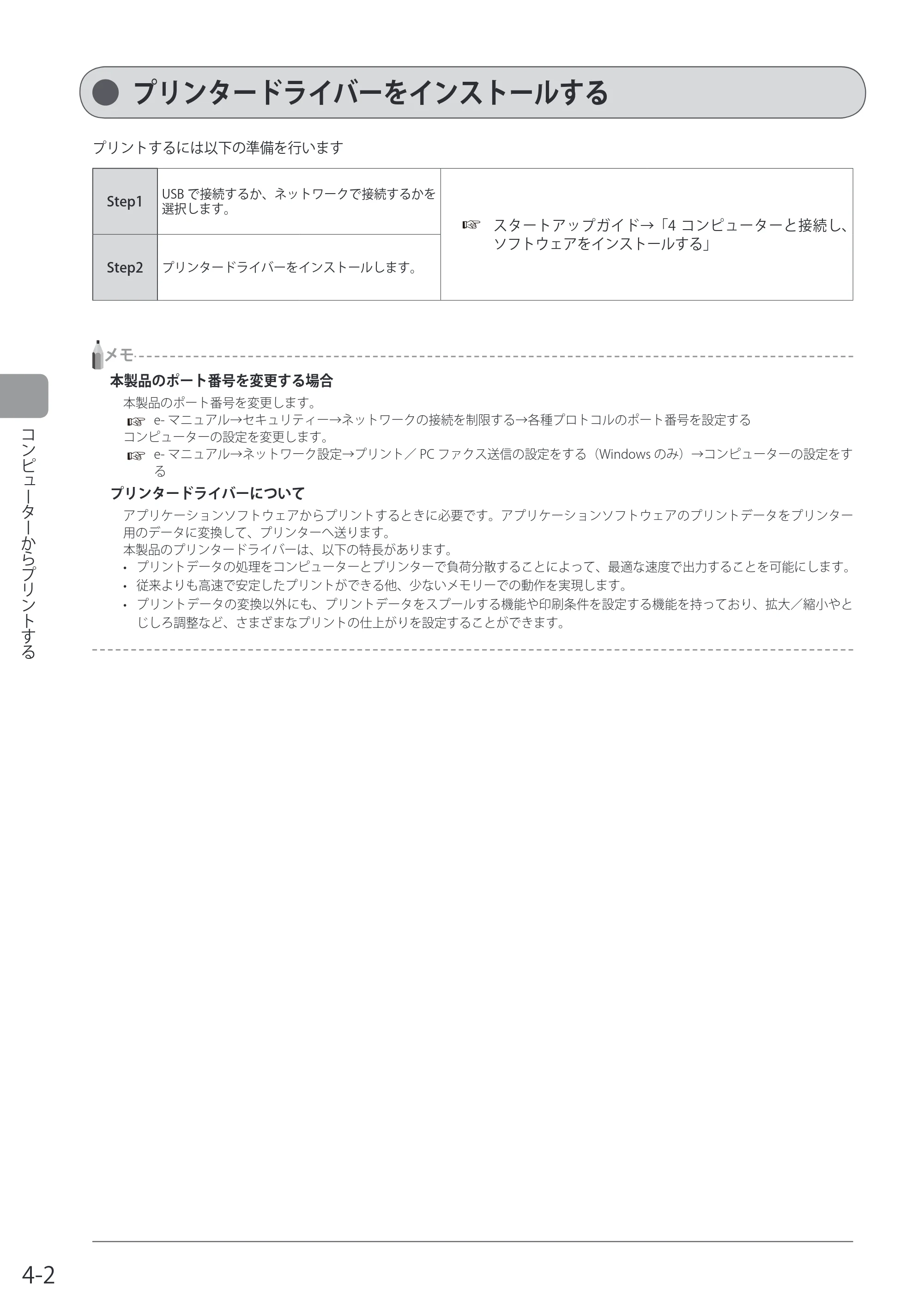 キヤノン MF8080Cw/MF8040Cn / MF8380Cdw/MF8340Cdn 基本操作ガイド 2011年10月20日更新（PDF：12.8MB） — プリンタードライバーをインストールする — 原本ページ — 78ページ