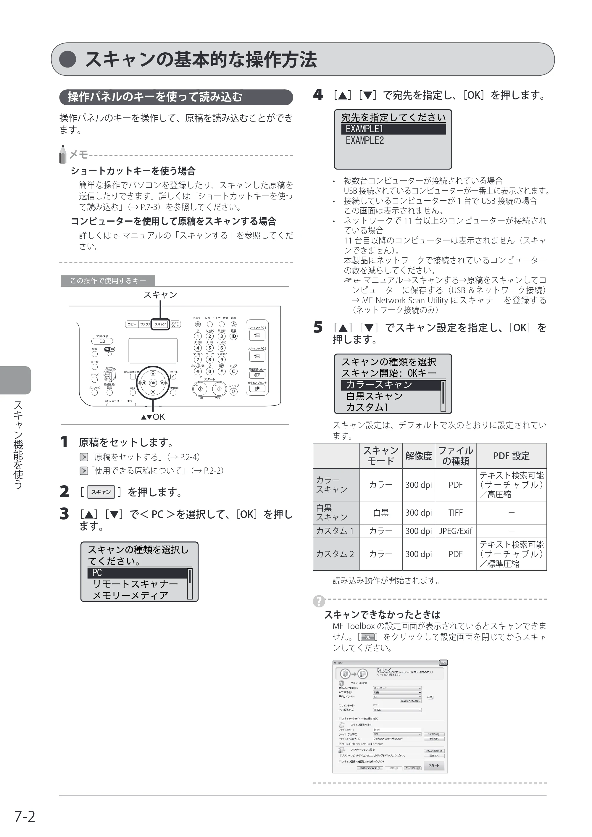 キヤノン MF8080Cw/MF8040Cn / MF8380Cdw/MF8340Cdn 基本操作ガイド 2011年10月20日更新（PDF：12.8MB） — スキャンの基本的な操作方法 — 原本ページ — 130ページ