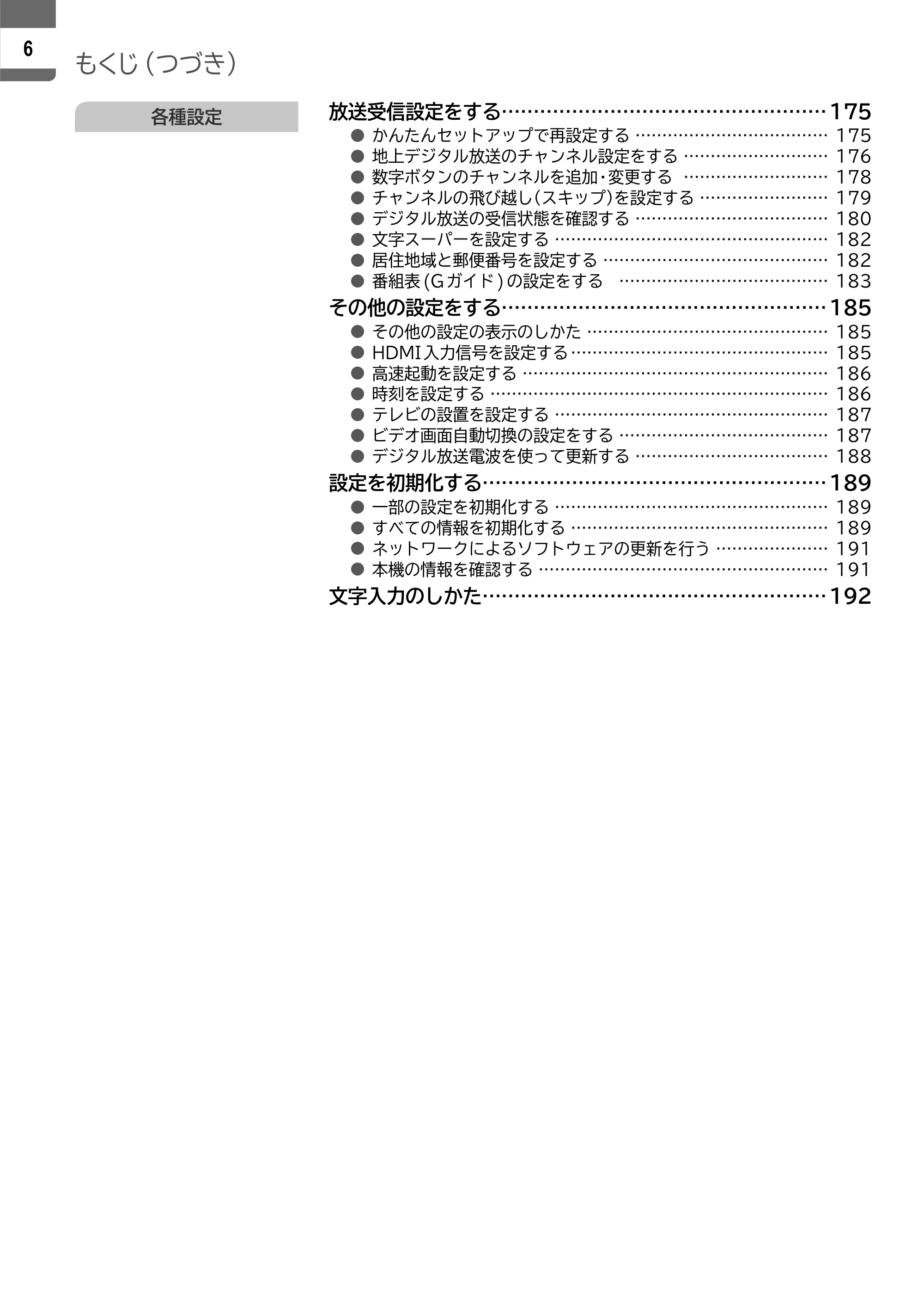 日立 L55-ZP5 / L49-ZP5 取扱説明書 — 原本ページ — 6ページ
