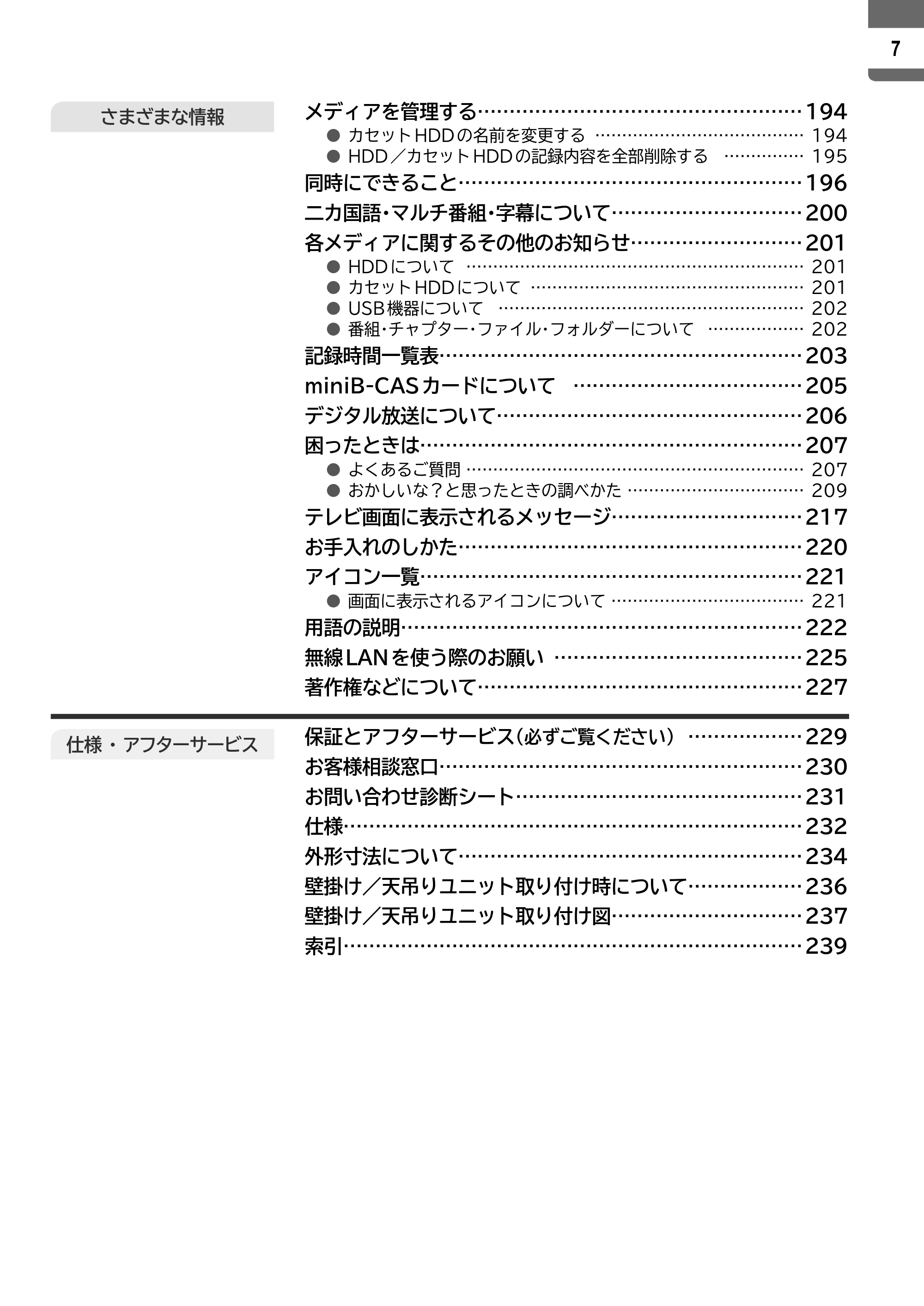 日立 L55-ZP5 / L49-ZP5 取扱説明書 — 原本ページ — 7ページ