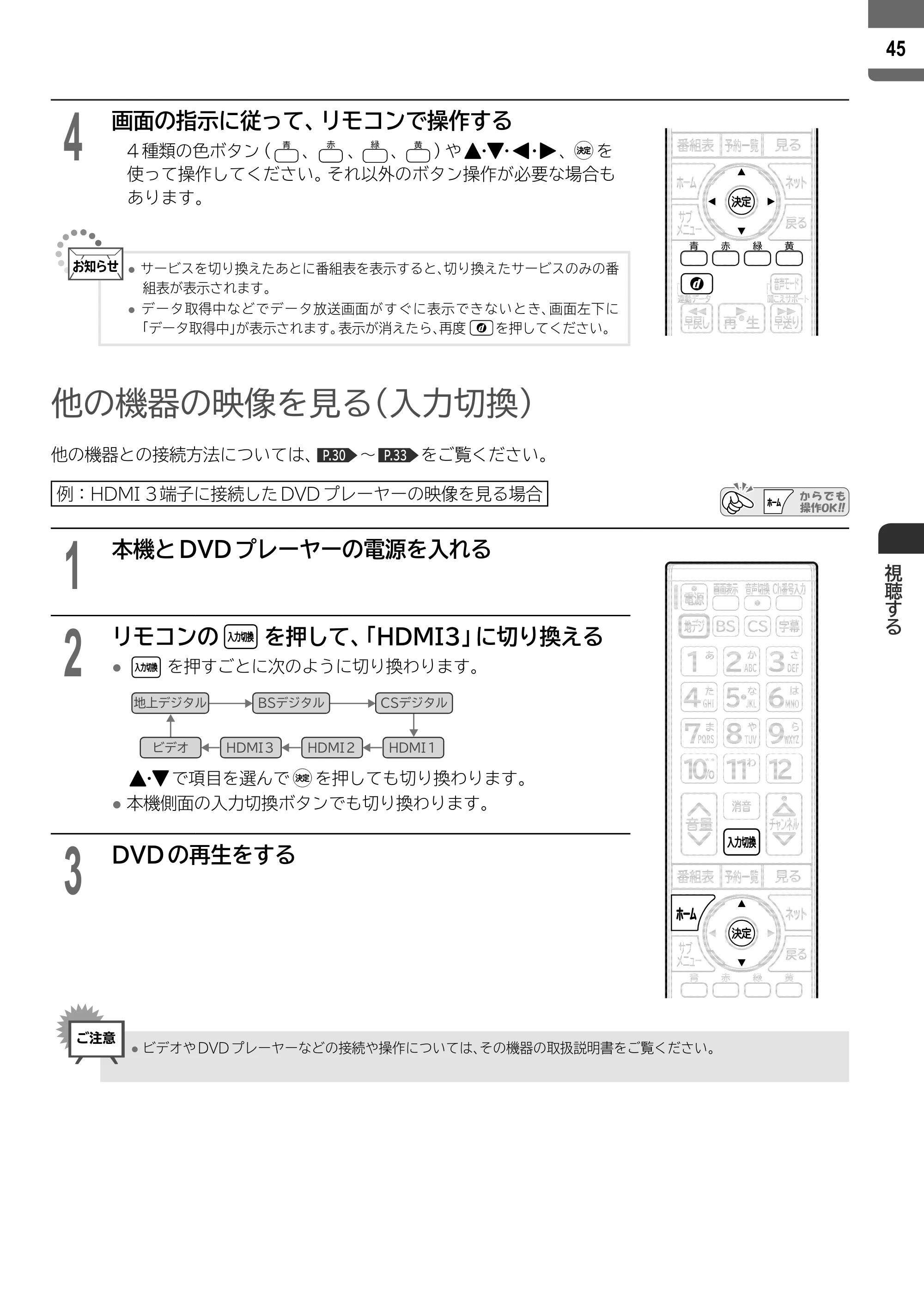 日立 L55-ZP5 / L49-ZP5 取扱説明書 — 原本ページ — 45ページ
