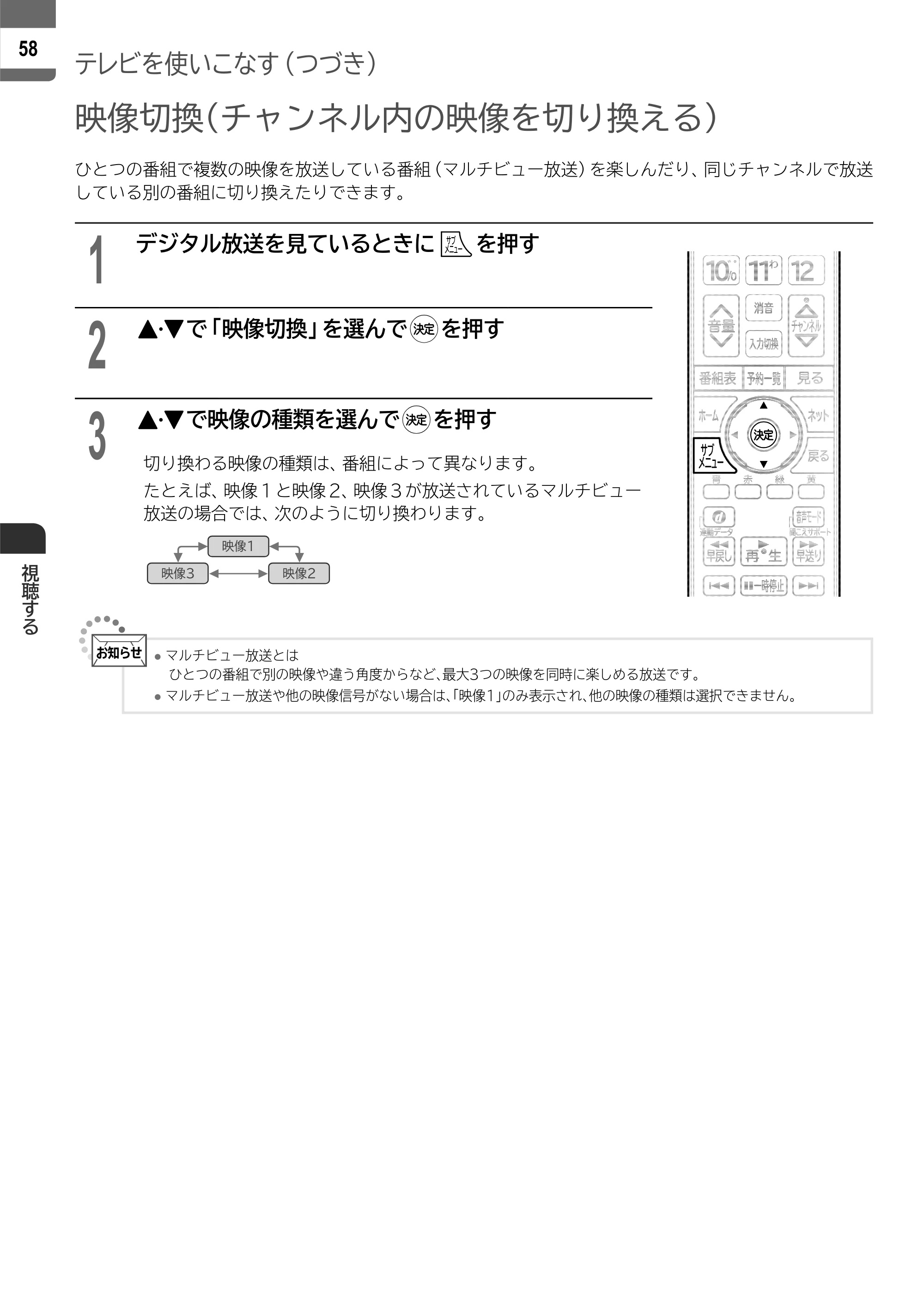 日立 L55-ZP5 / L49-ZP5 取扱説明書 — 原本ページ — 58ページ