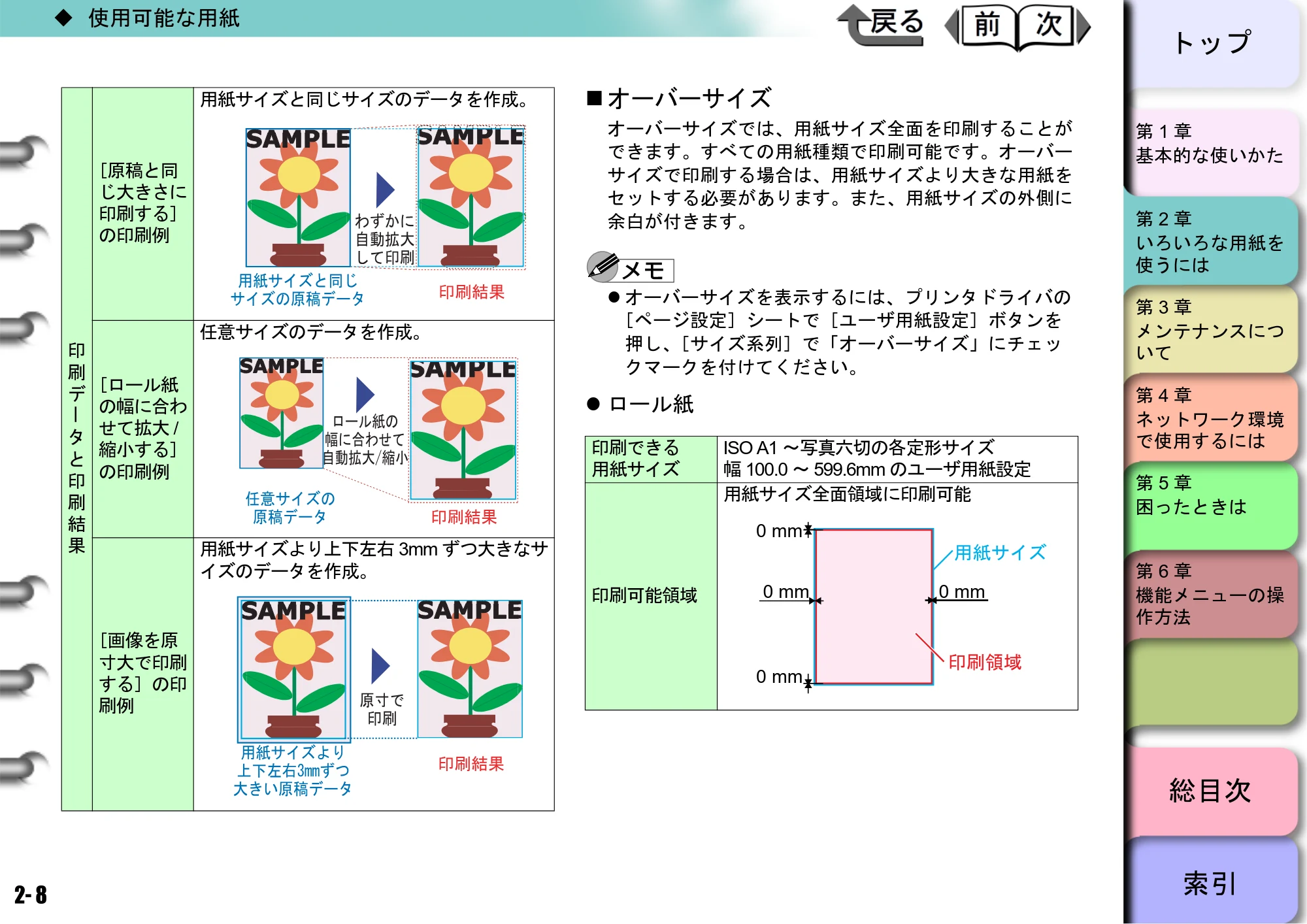 キヤノン W6400 ユーザーズマニュアル (PDF形式/10.17Mバイト) — オーバーサイズ — 原本ページ — 48ページ