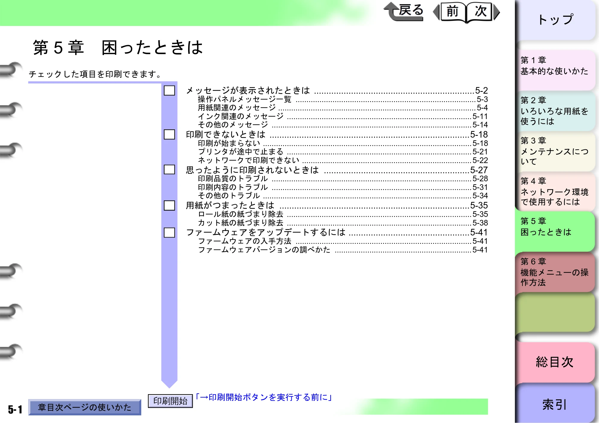キヤノン W6400 ユーザーズマニュアル （PDF形式／10.17Mバイト） — 第5章 困ったときは — 原本ページ — 167ページ