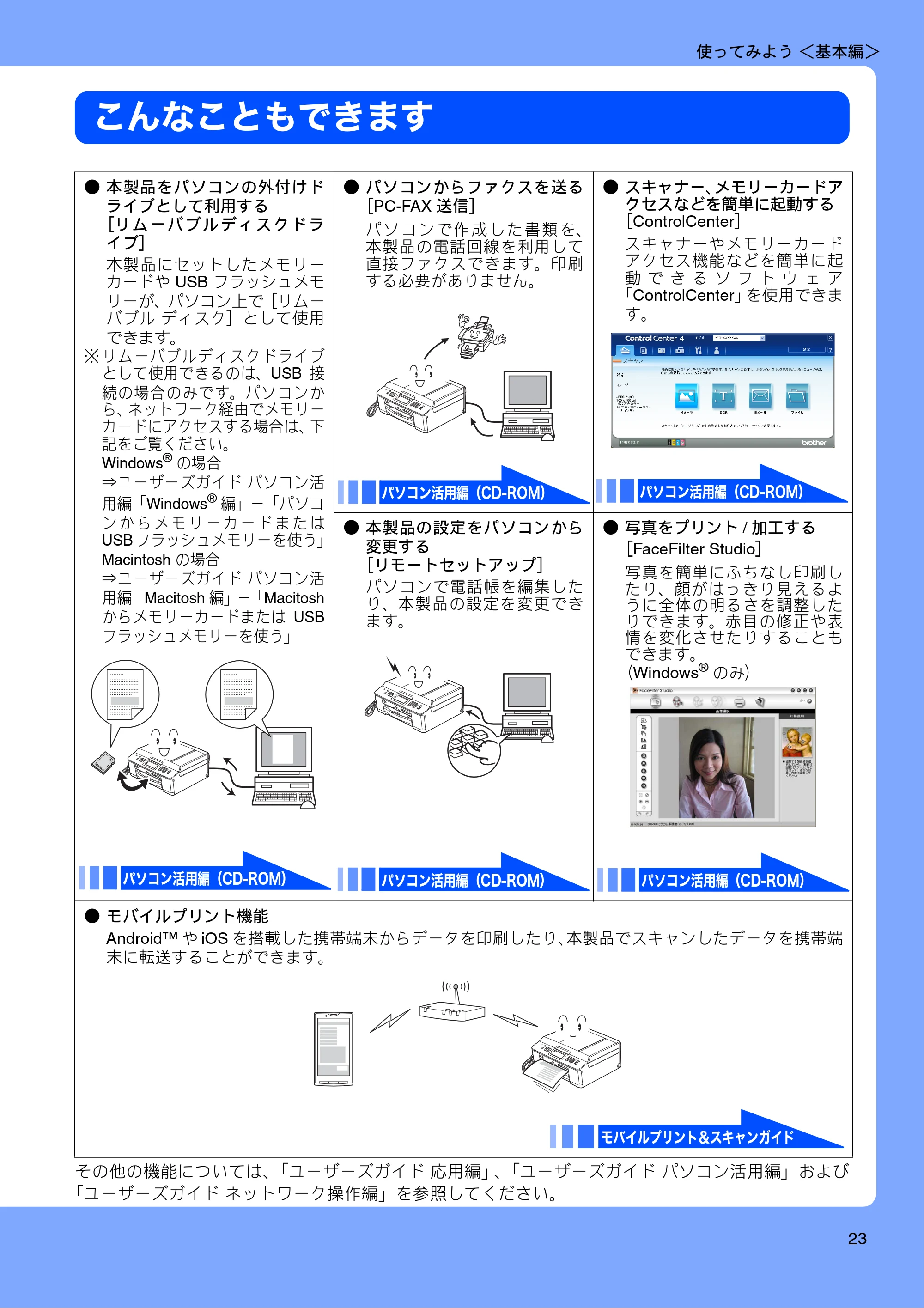 ブラザー MFC-J960DN-B/W, MFC-J960DWN-B/W ユーザーズガイド ~基本編~ — こんなこともできます — 原本ページ — 25ページ
