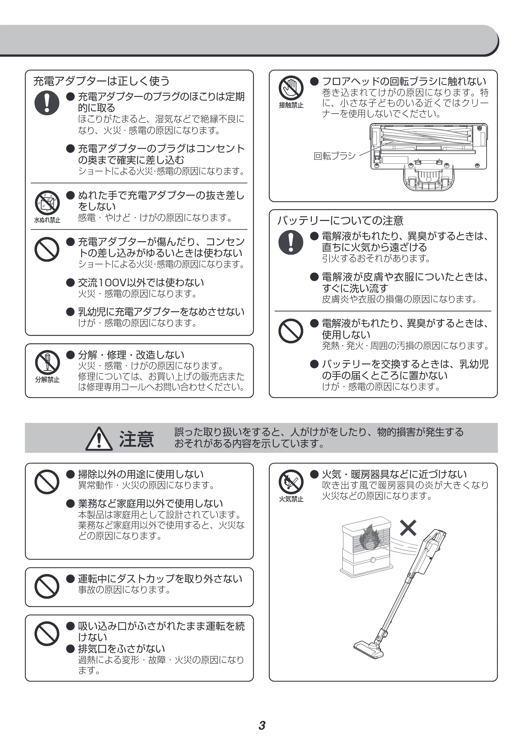 アイリスオーヤマ SCD-184P 取扱説明書 — 原本ページ — 3ページ