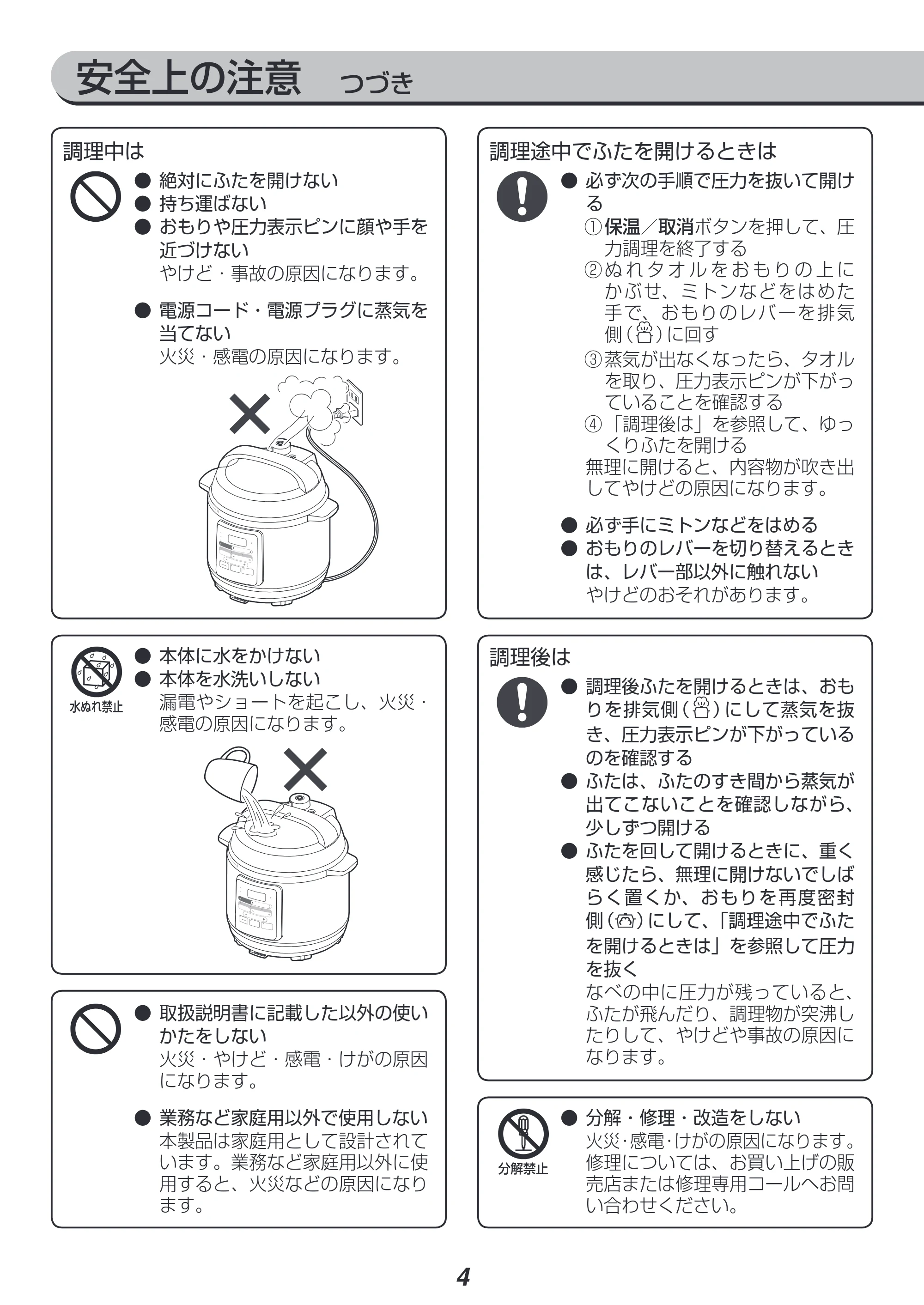 アイリスオーヤマ KPC-EMA3 取扱説明書 — 原本ページ — 4ページ