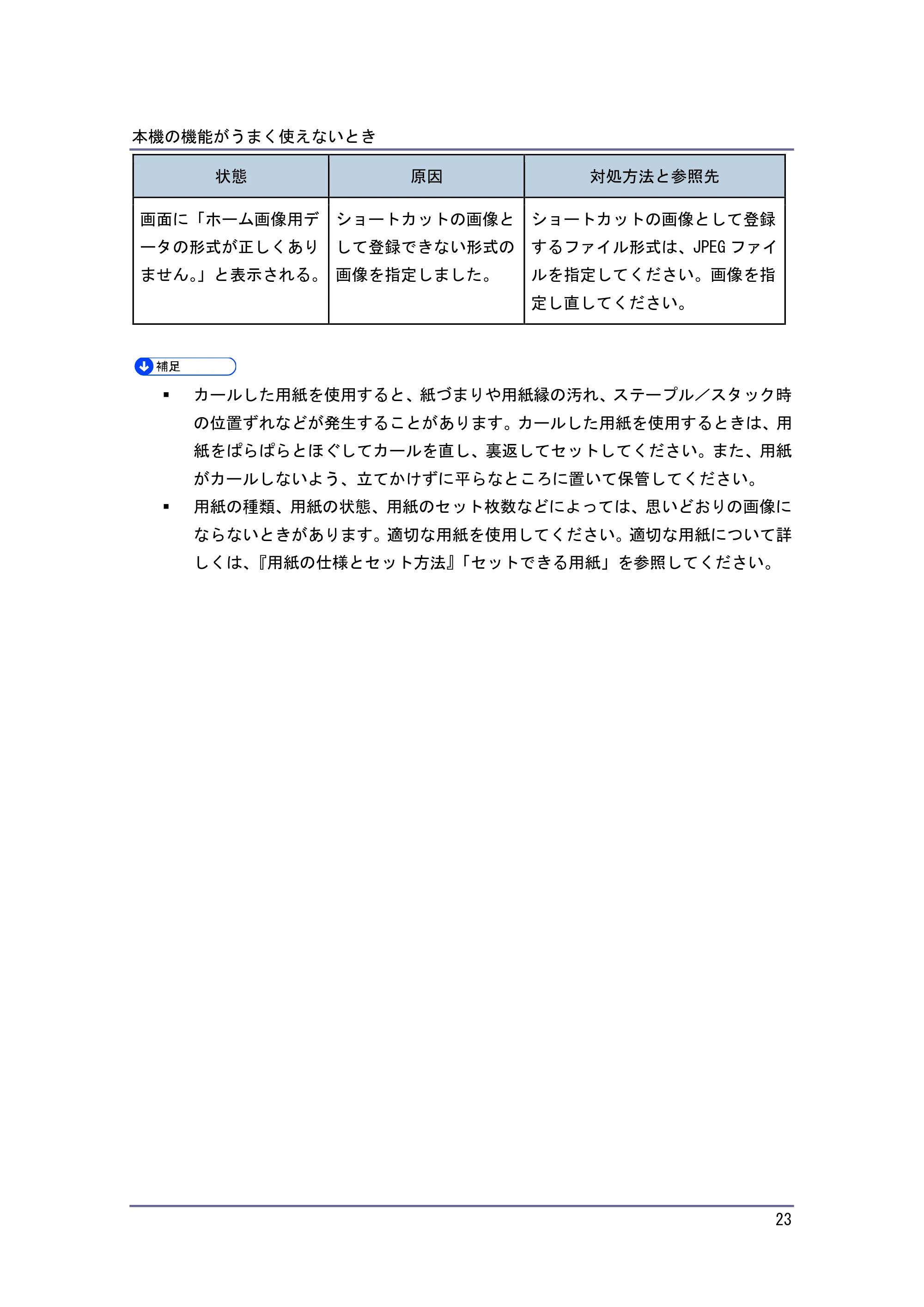 キヤノン PostScript3 こまったときには (PDF形式/4.3Mバイト) — 原本ページ — 23ページ