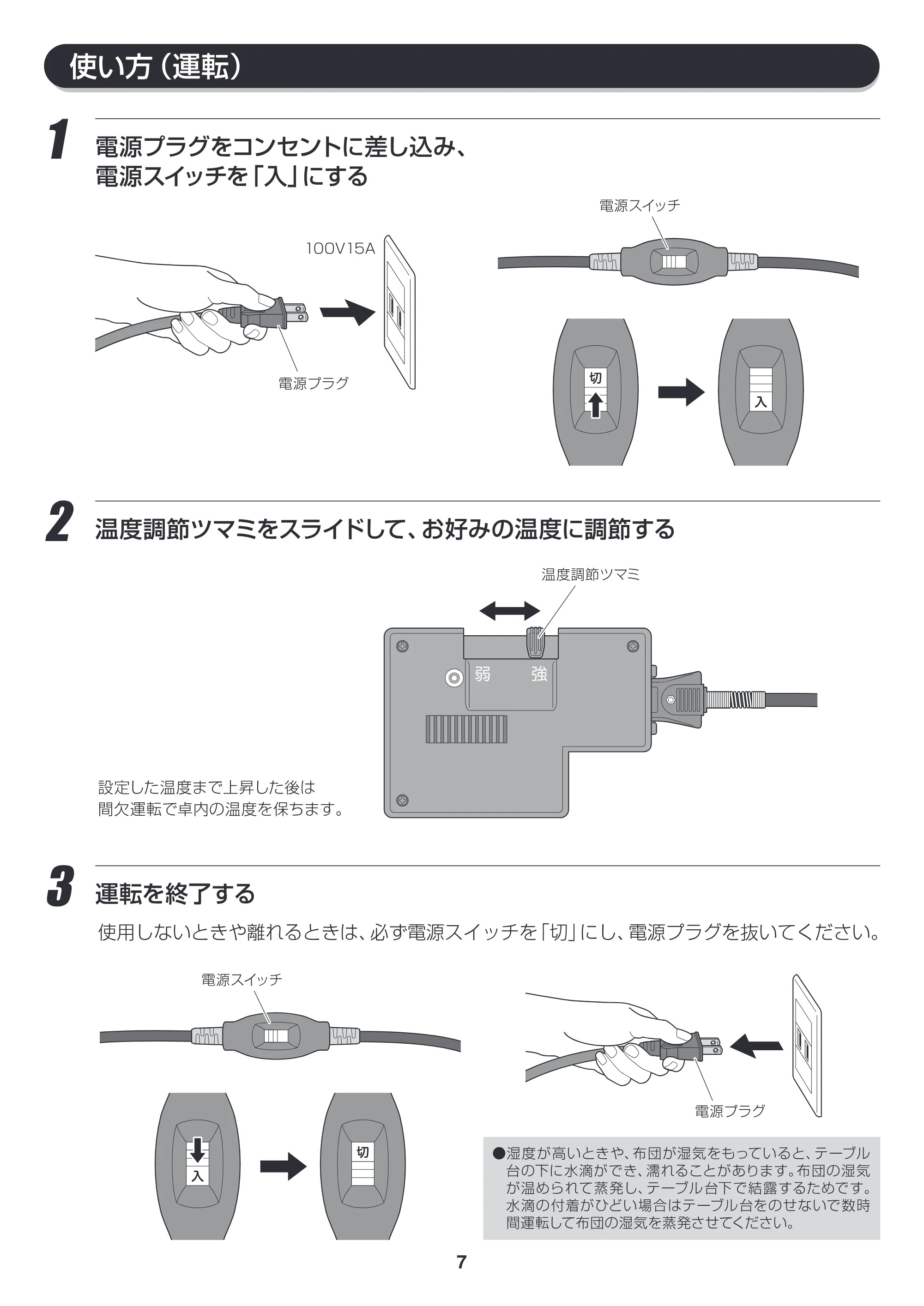 アイリスオーヤマ FHK75-W 取扱説明書 — FHK75_P07_v8ol [更新済み] — 原本ページ — 7ページ