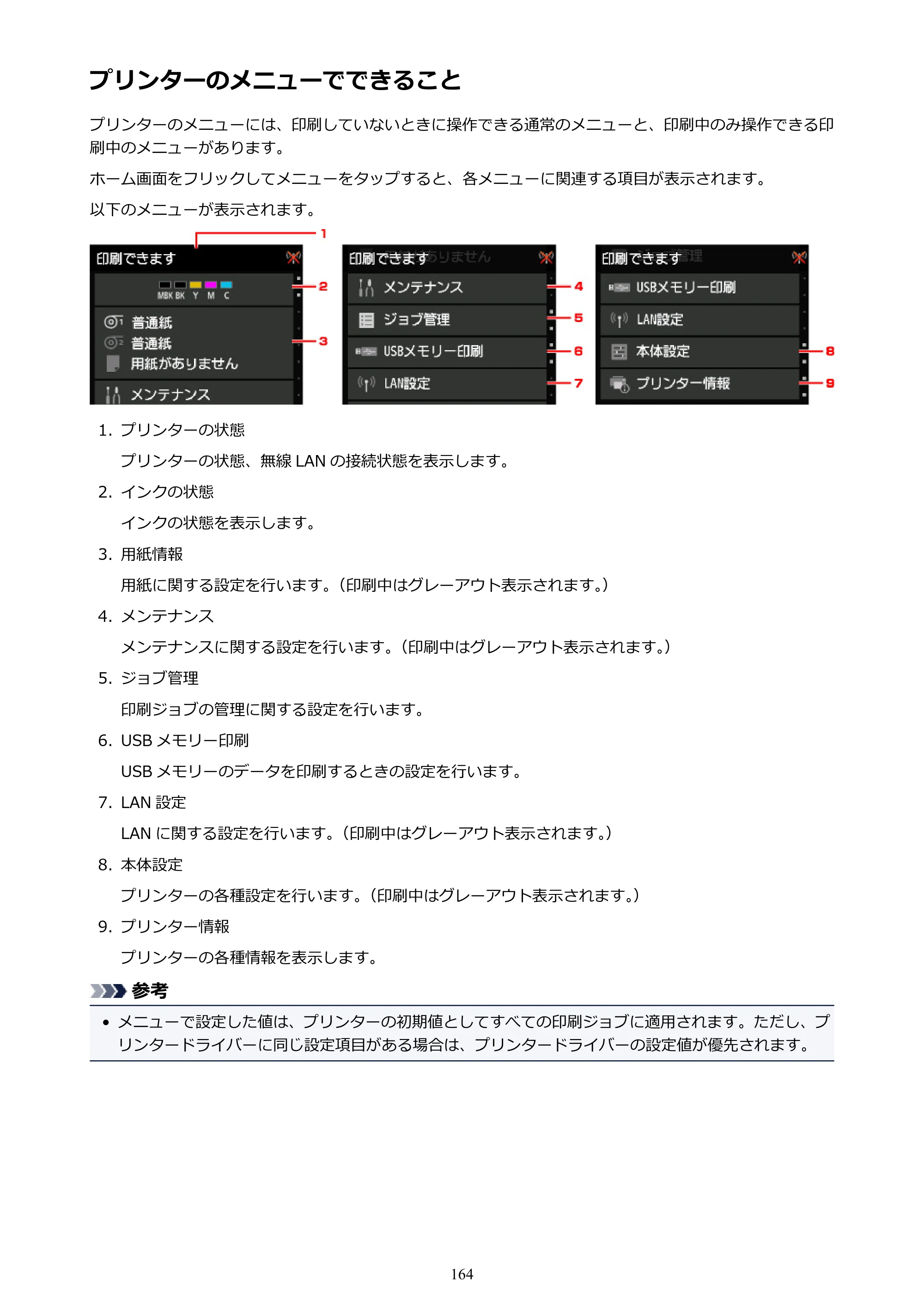 キヤノン TX-2000/TX-3000/TX-4000/TX-2000 MFP/TX-3000 MFP/TX-4000 MFP TX-2000 オンラインマニュアル PDF版（Windows版）2021年7月1日掲載（PDF：24.0MB） — 原本ページ — 164ページ