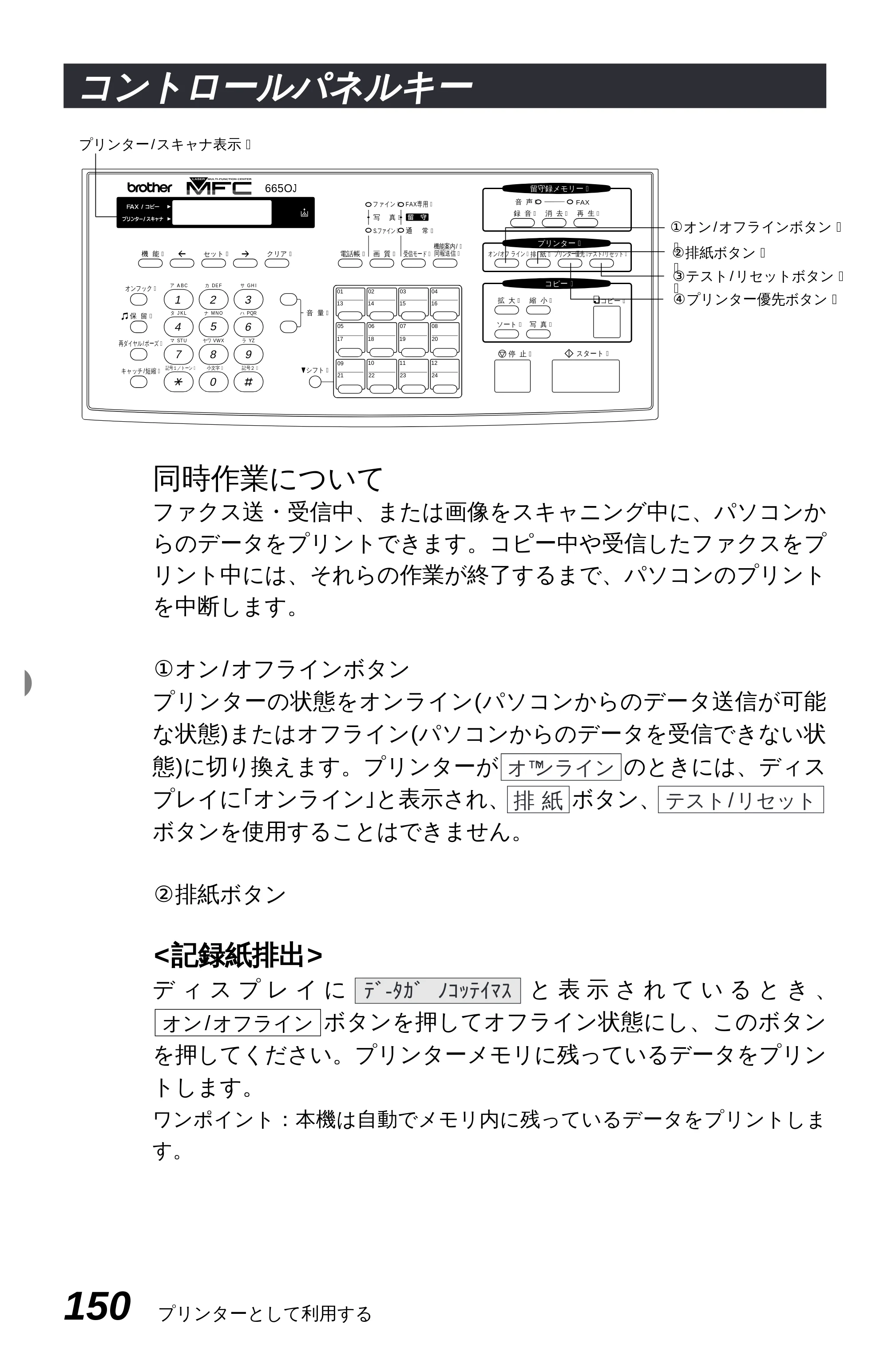 ブラザー MFC-6650J 取扱説明書（本体） — 原本ページ — 158ページ