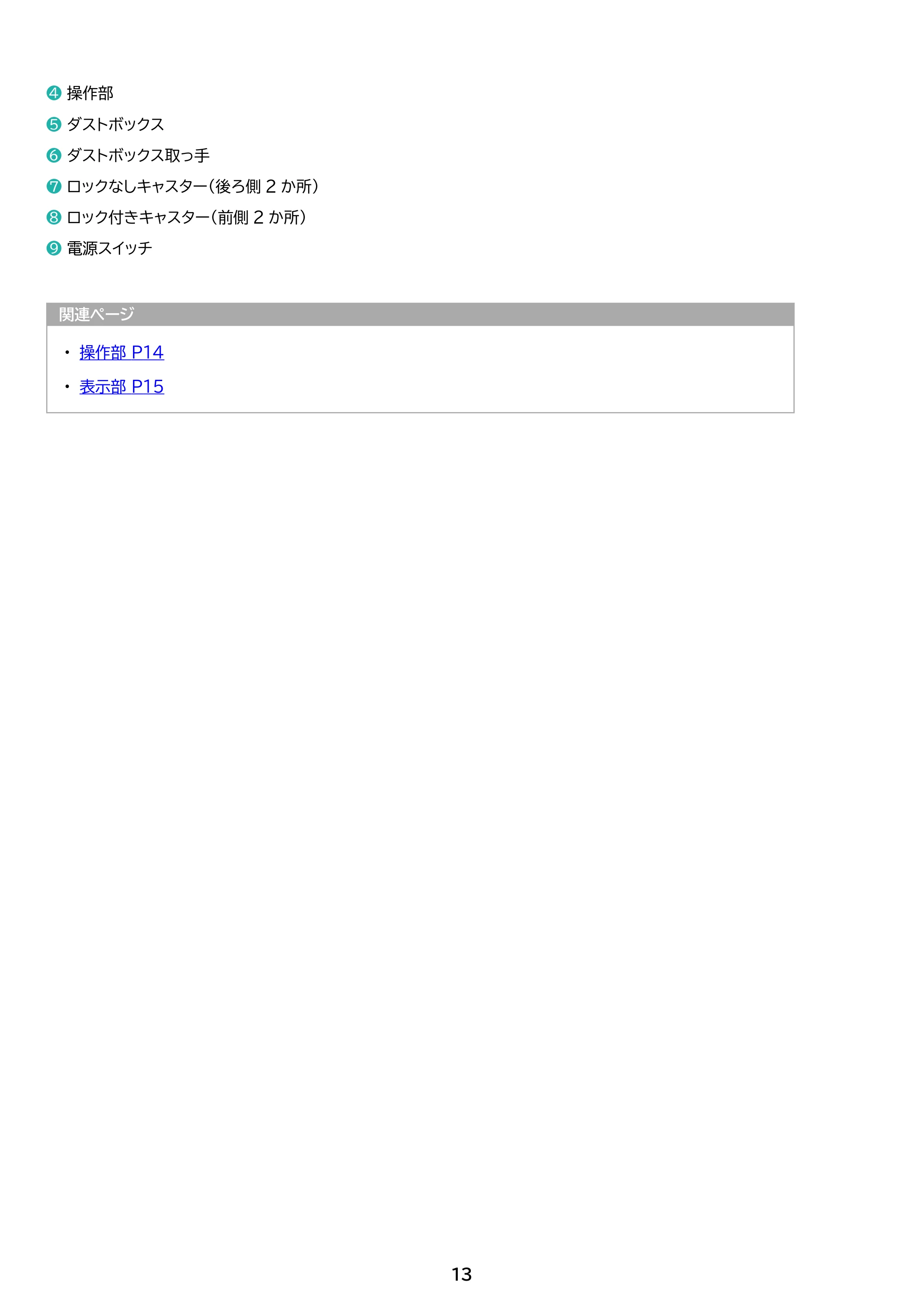 アイリスオーヤマ AFS210C 取扱説明書 — 原本ページ — 13ページ