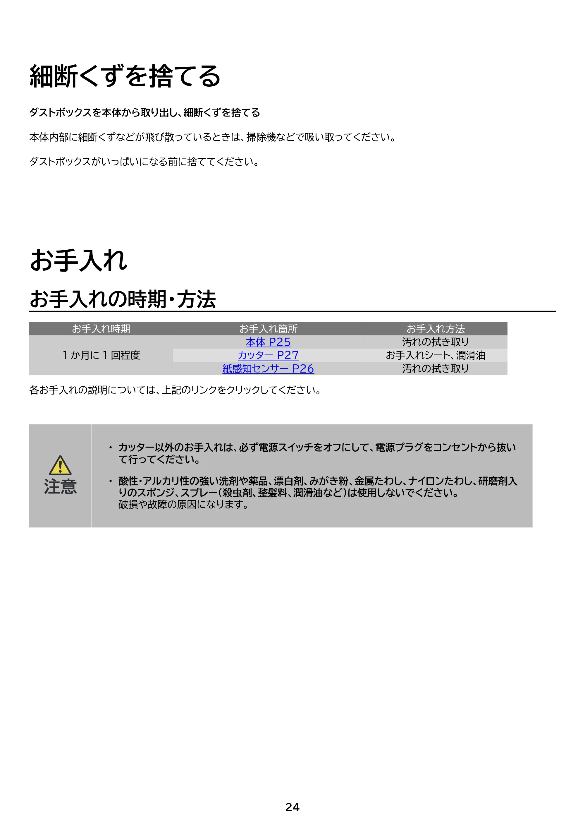アイリスオーヤマ AFS210C 取扱説明書 — 原本ページ — 24ページ