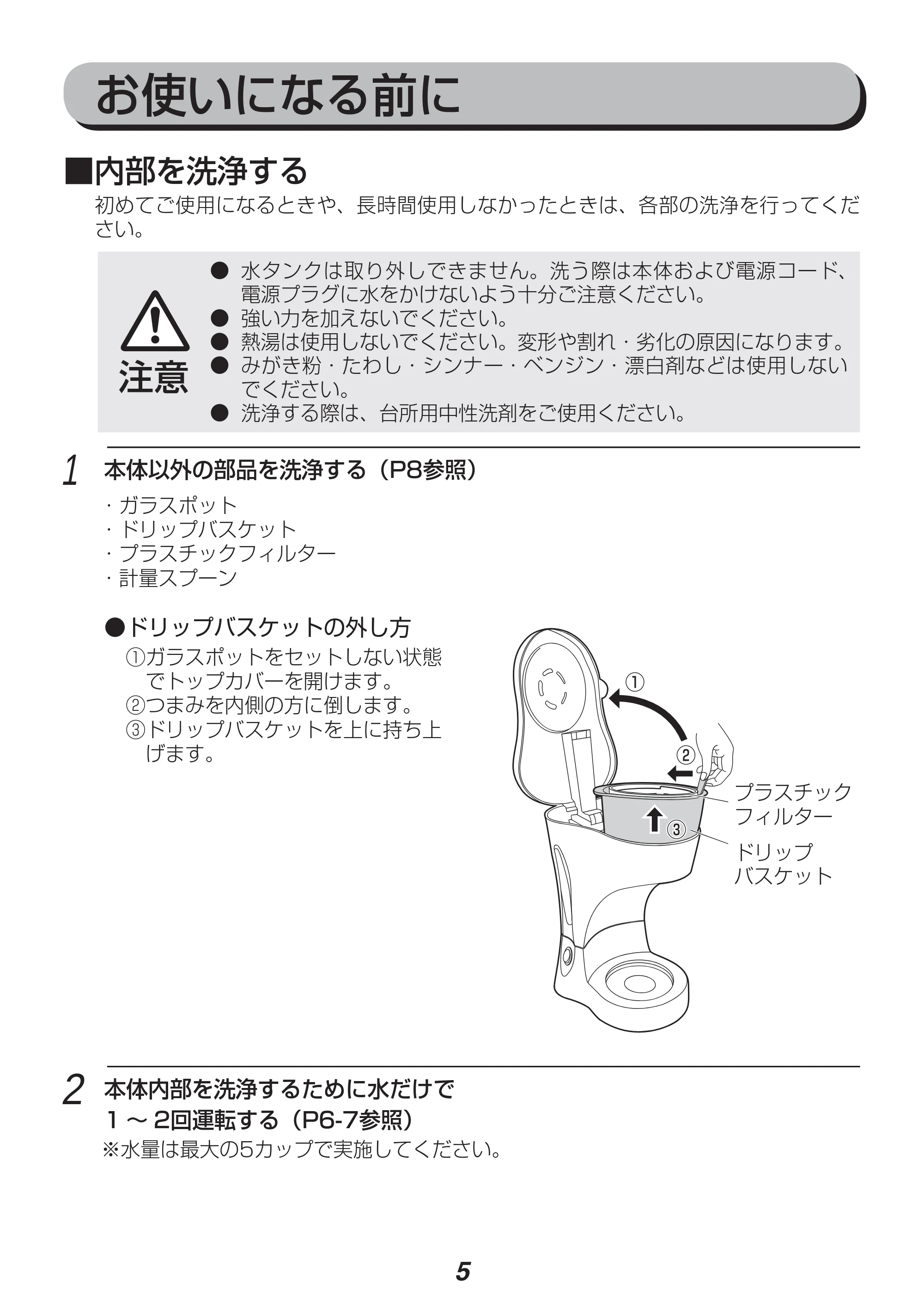 アイリスオーヤマ CMK-65 取扱説明書 — 原本ページ — 5ページ