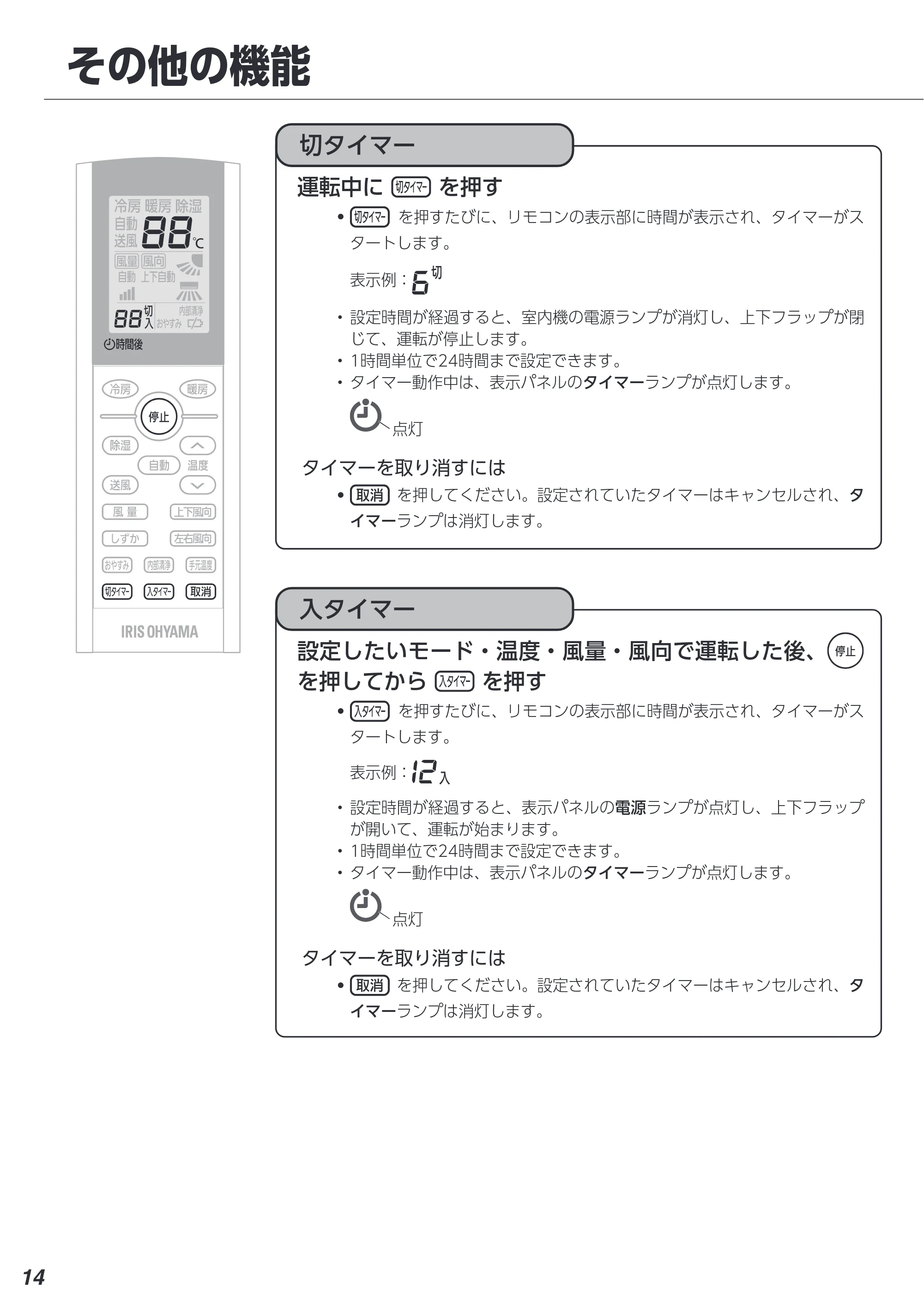 アイリスオーヤマ IHF-2806G 取扱説明書 — 原本ページ — 14ページ