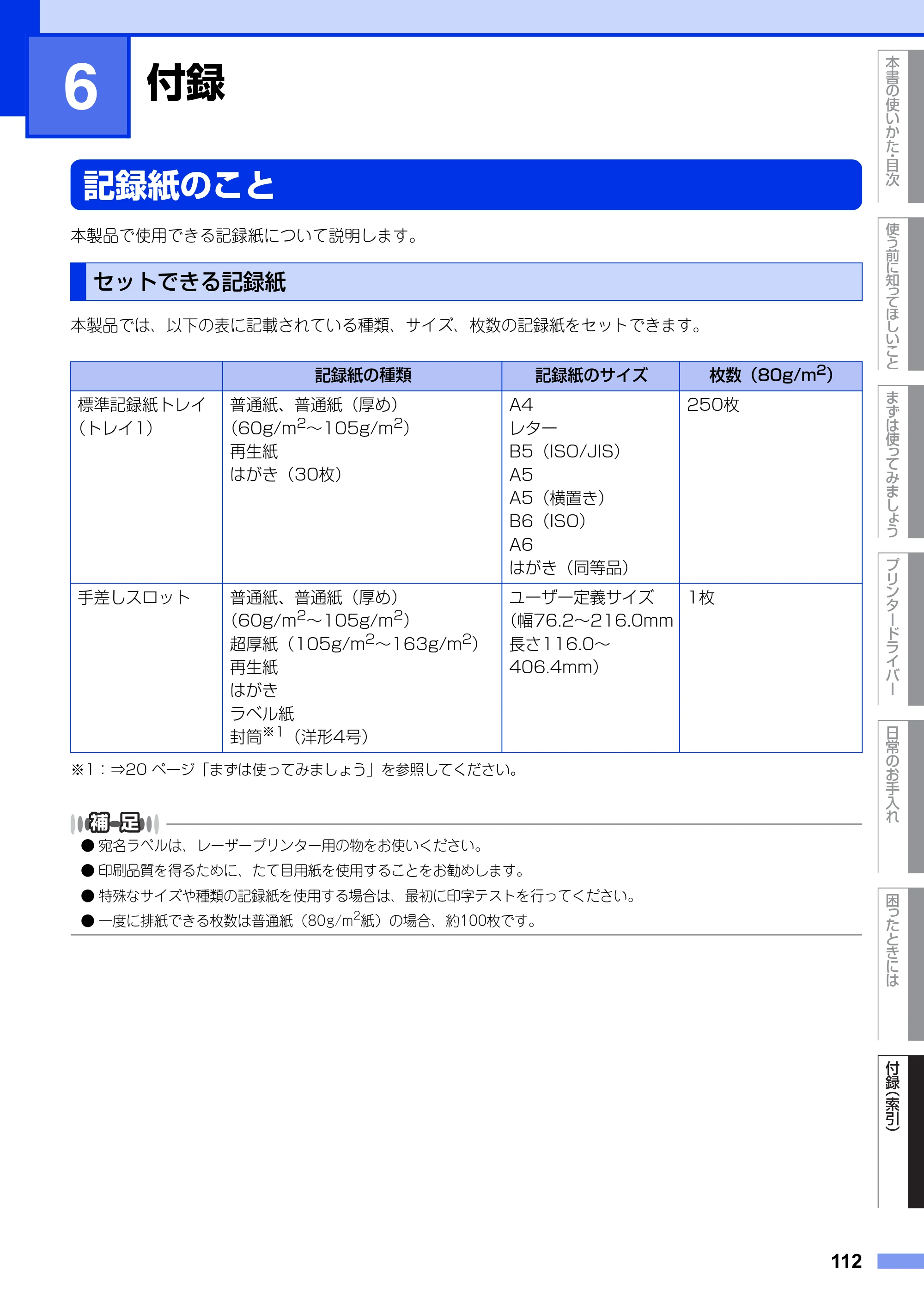ブラザー HL-2130 / HL-2240D / HL-2270DW ユーザーズガイド ～基本編～ — 第6章 付録 — 原本ページ — 112ページ