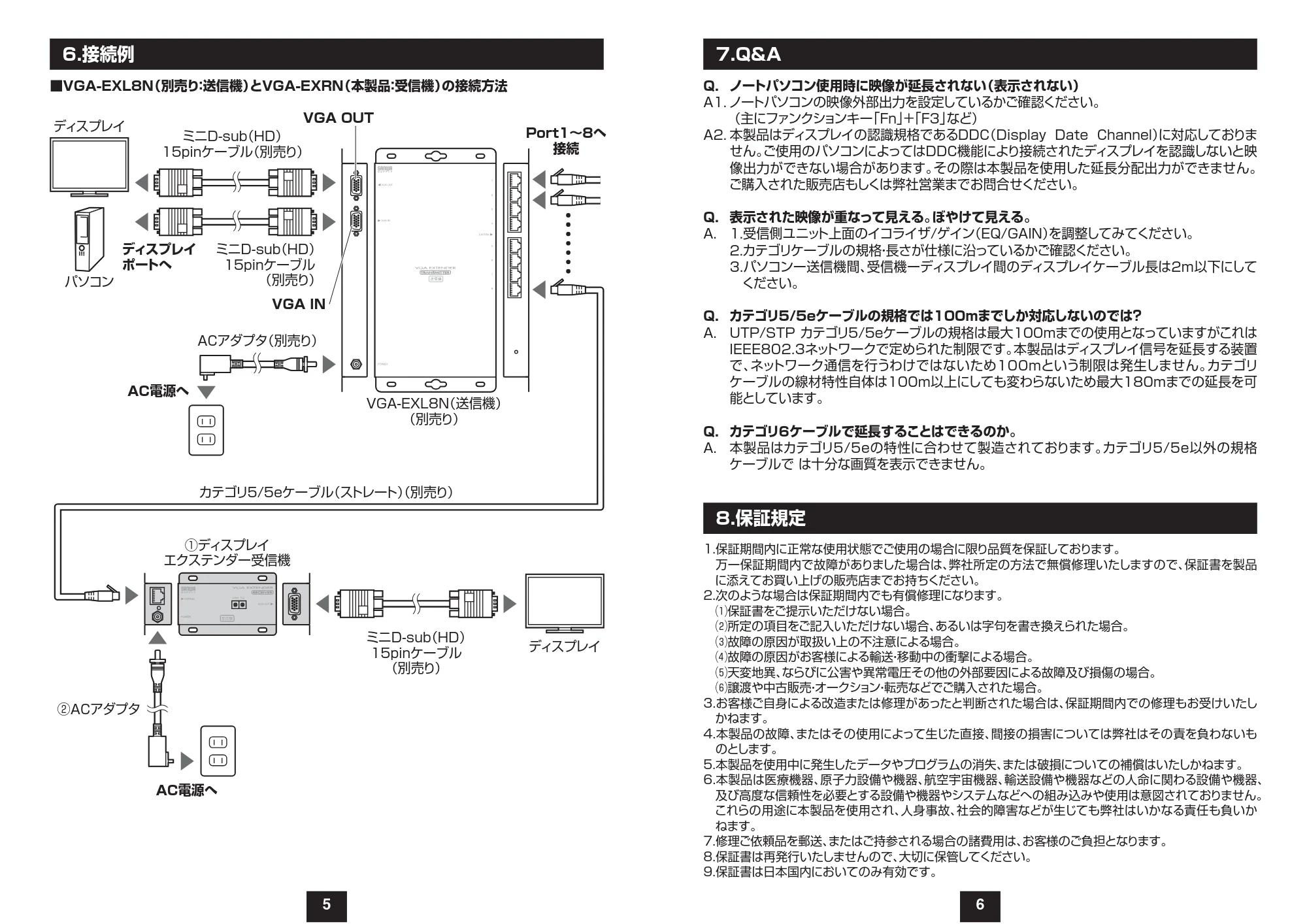 サンワサプライ VGA-EXRN 取扱説明書 — 原本ページ — 4ページ