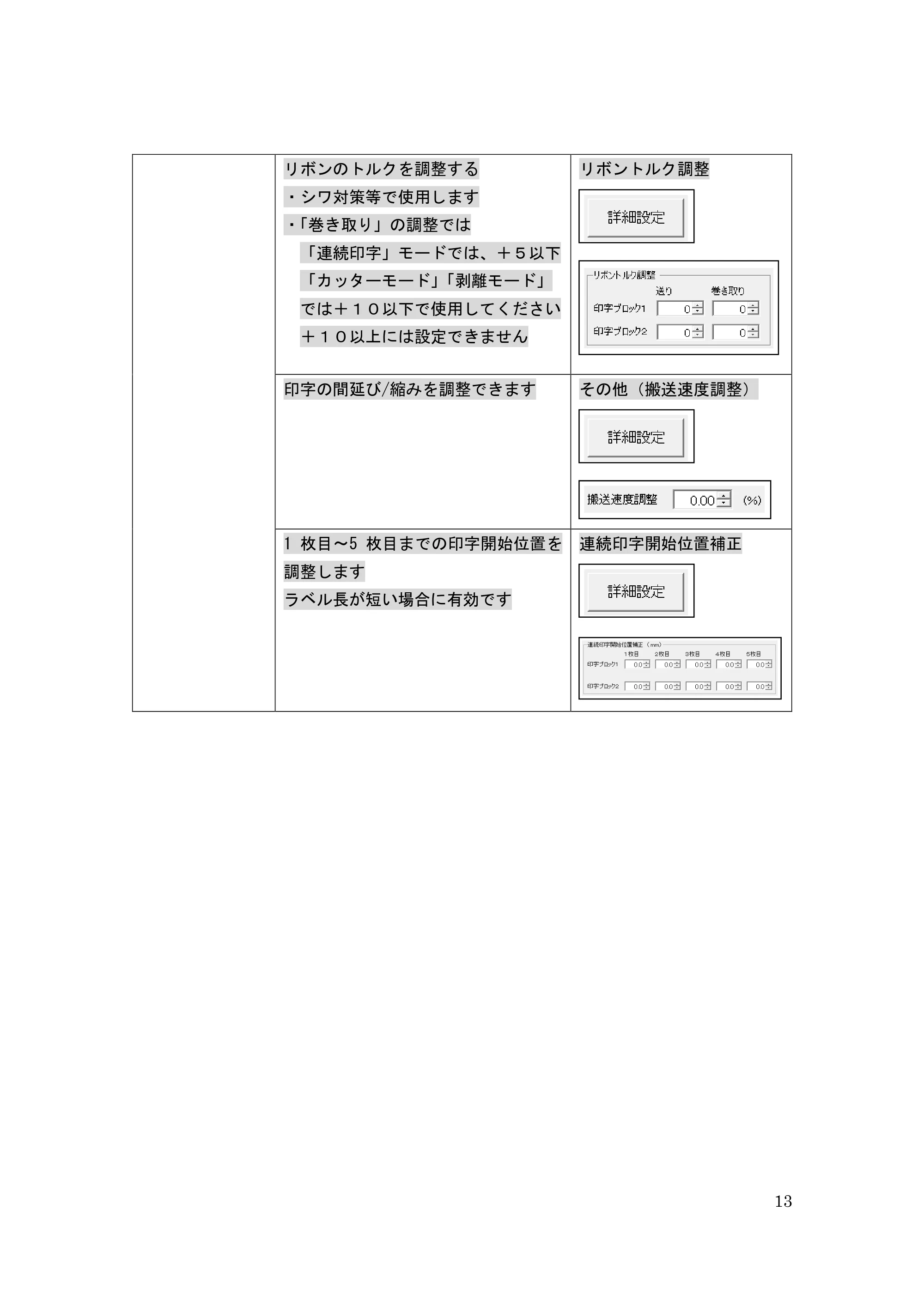 サトー GHS612R / HS612R GHS612RⅡ / GHS612RⅢ プリンタ設定ツール操作説明書（E版） — 原本ページ — 13ページ