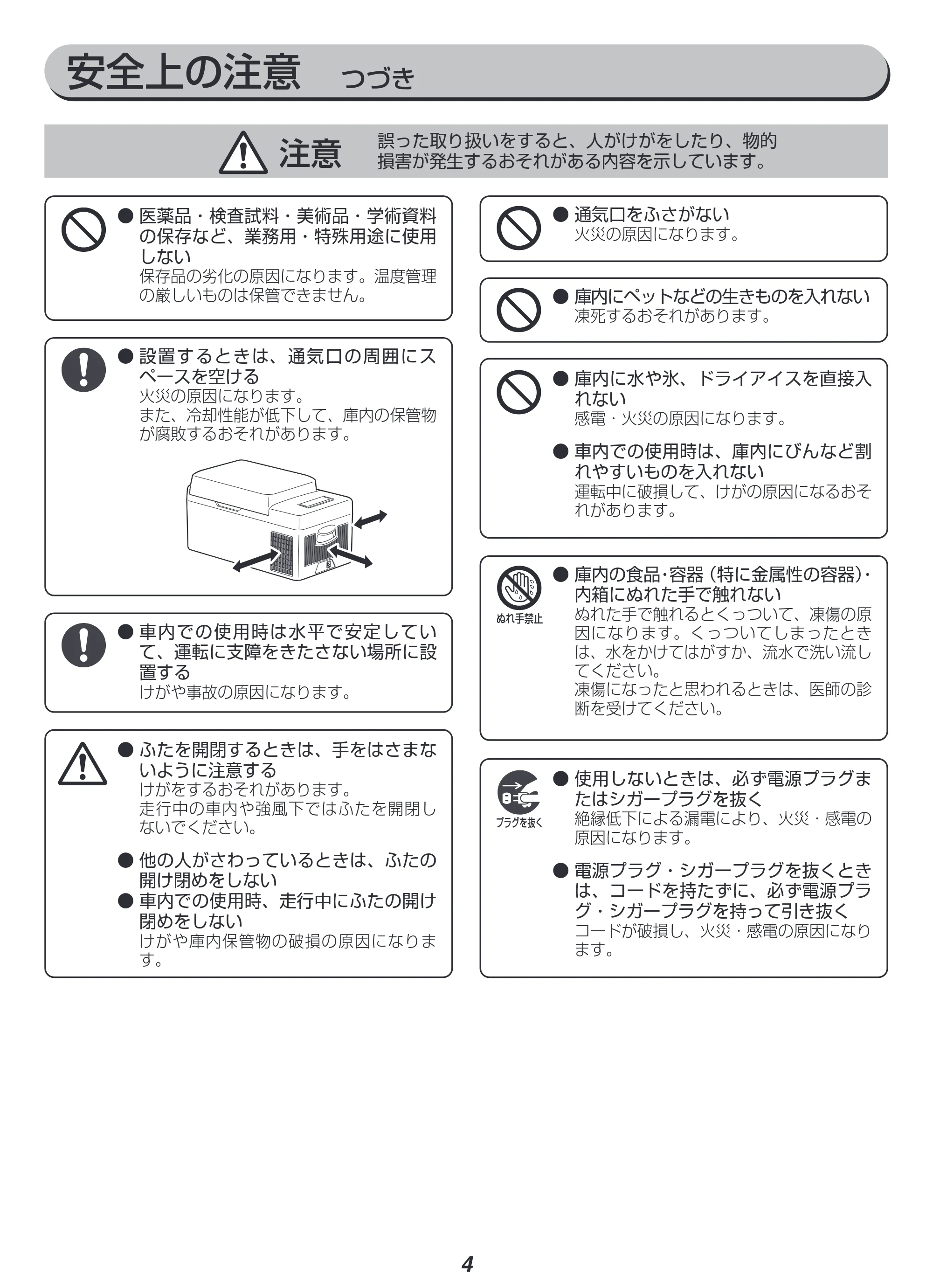 アイリスオーヤマ IPD-2B 取扱説明書 — 原本ページ — 4ページ