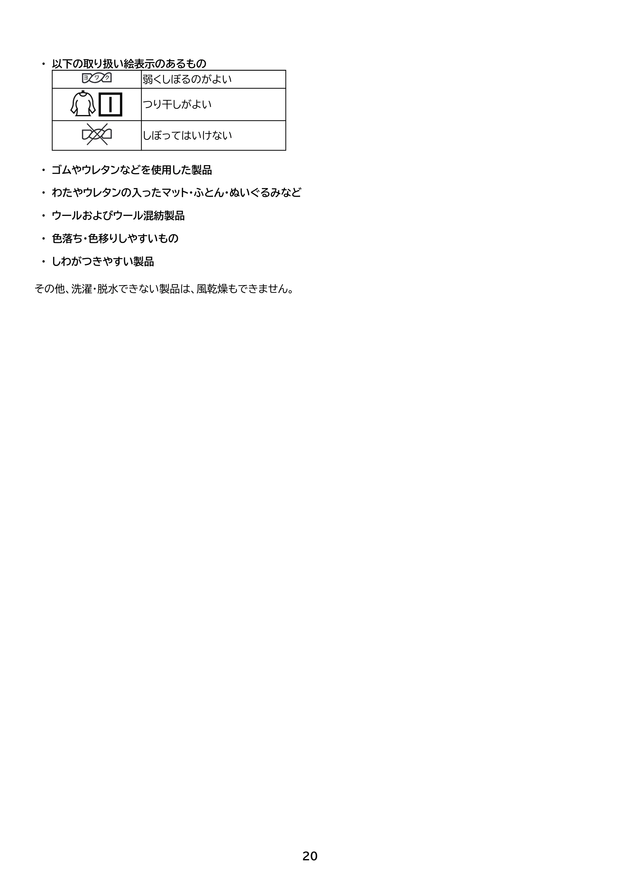 アイリスオーヤマ ITW-F1003H 取扱説明書 — 原本ページ — 20ページ