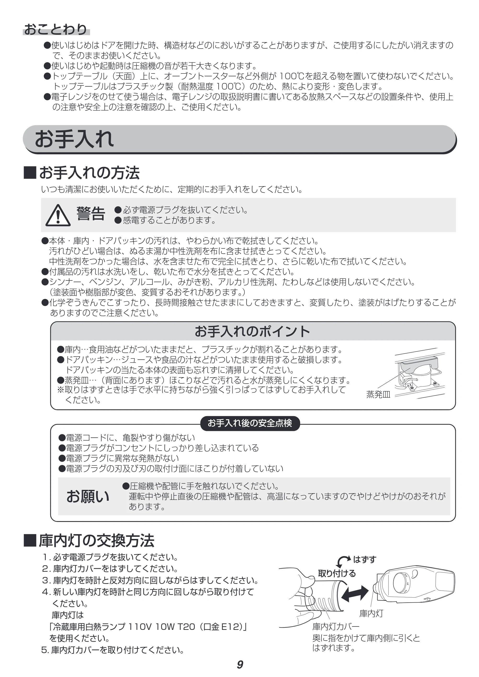 アイリスオーヤマ IRGD-9A 取扱説明書 — 原本ページ — 9ページ