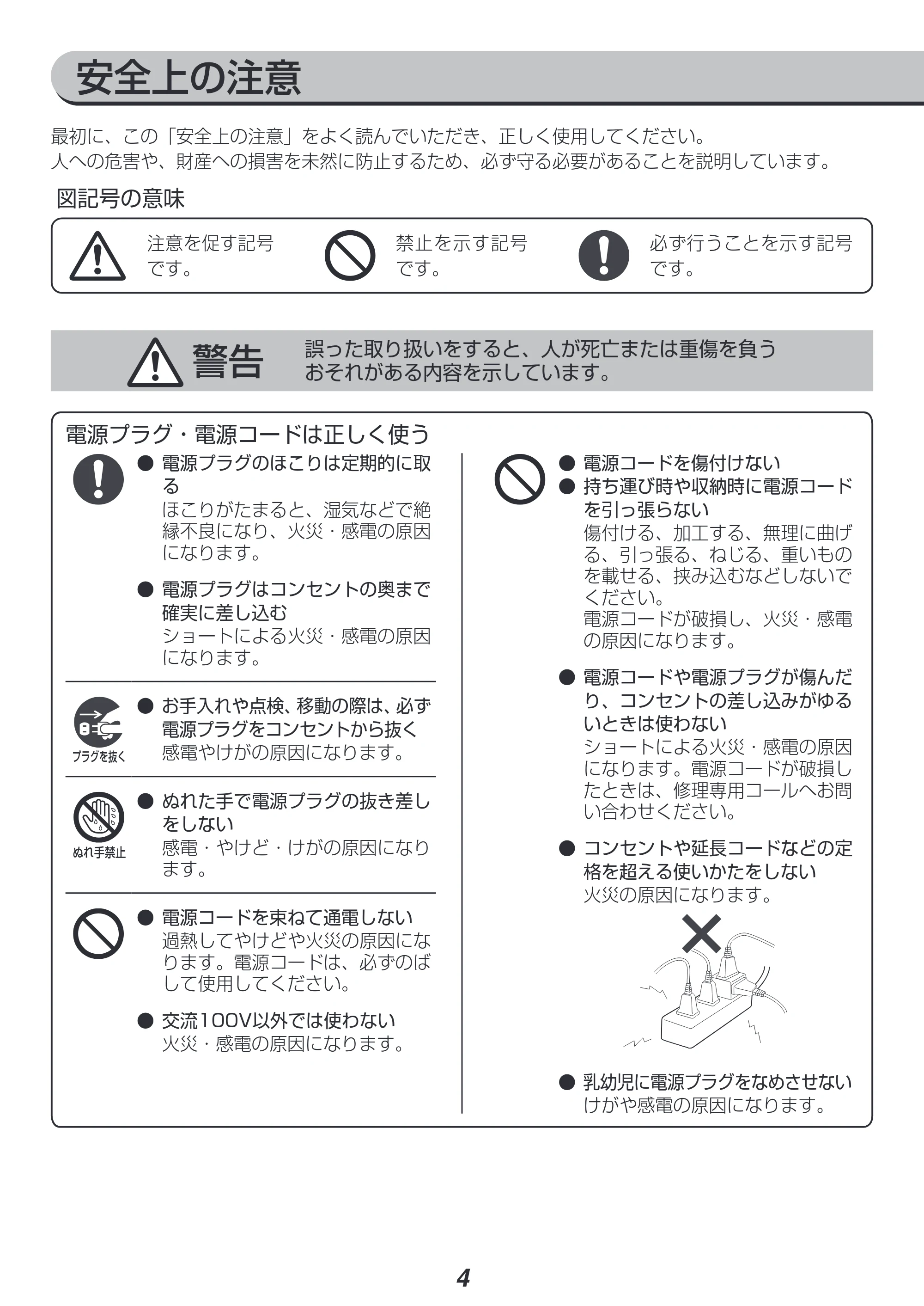 アイリスオーヤマ KRC-ME10 取扱説明書 — 原本ページ — 4ページ