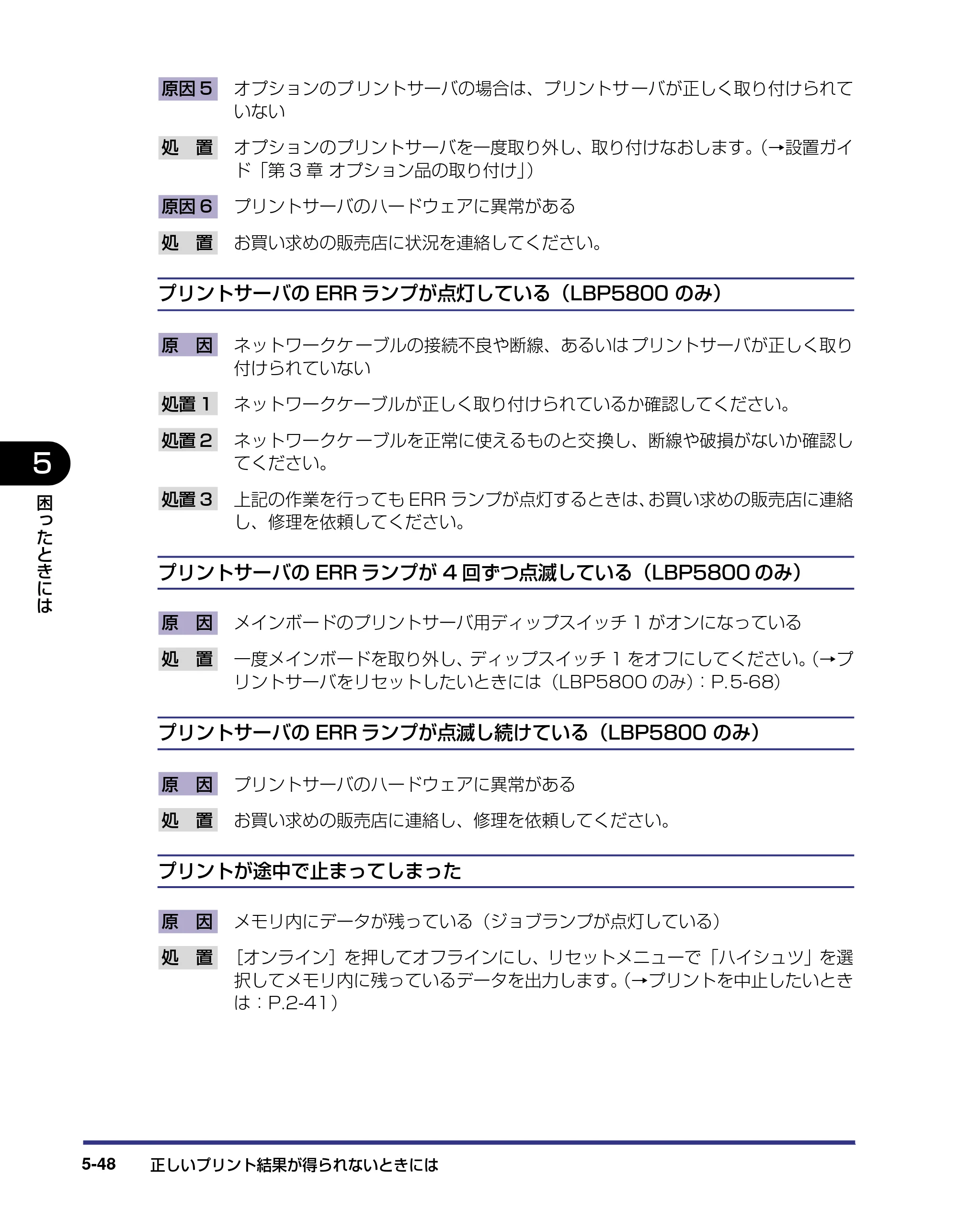 キヤノン LBP5800/5700 ユーザーズガイド 2006年5月25日更新 （PDF形式／9.62Mバイト） — 原本ページ — 258ページ