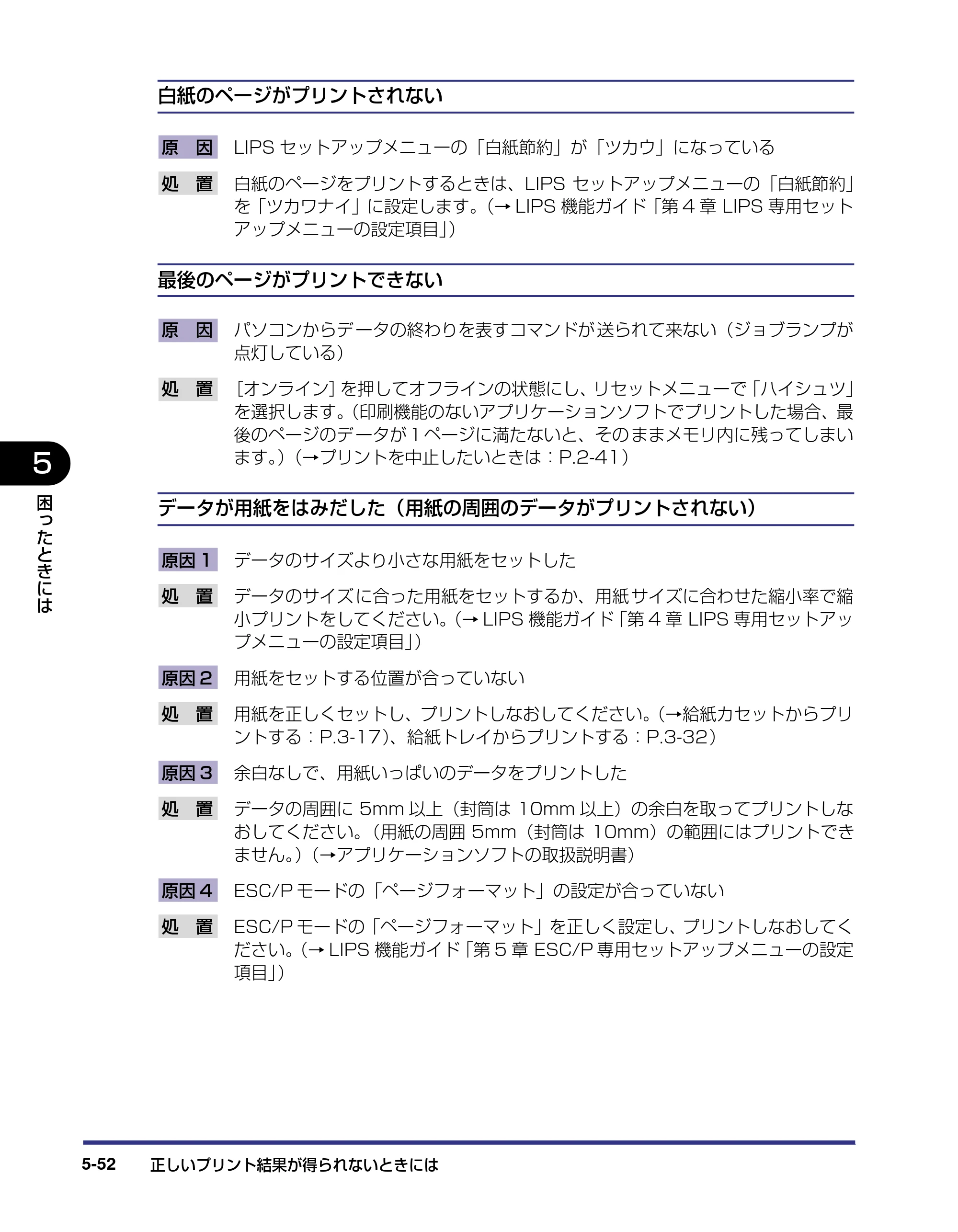 キヤノン LBP5800/5700 ユーザーズガイド 2006年5月25日更新 （PDF形式／9.62Mバイト） — 原本ページ — 262ページ