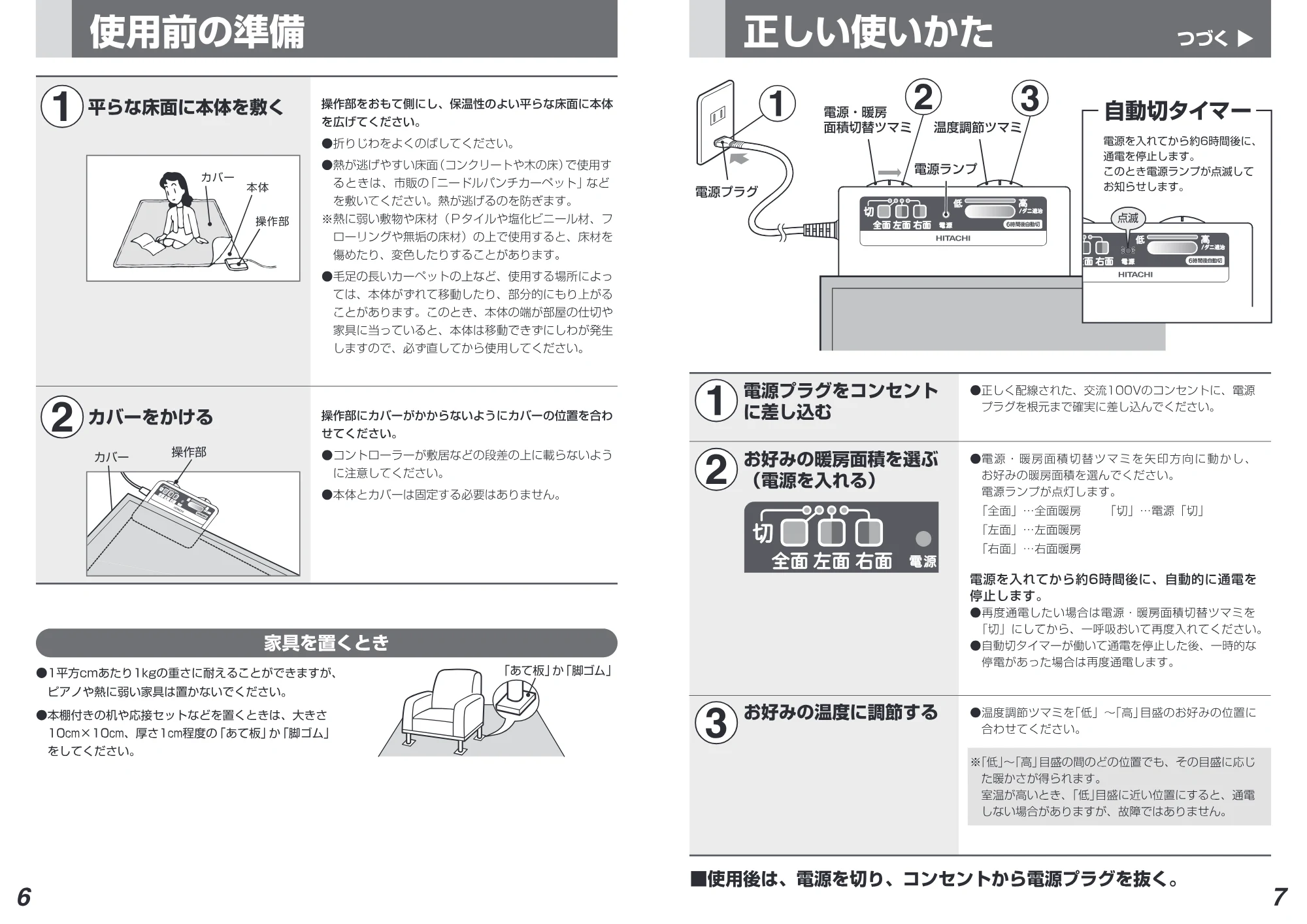 日立 HLU-3005Y / HLU-2005Y 取扱説明書 — 原本ページ — 4ページ