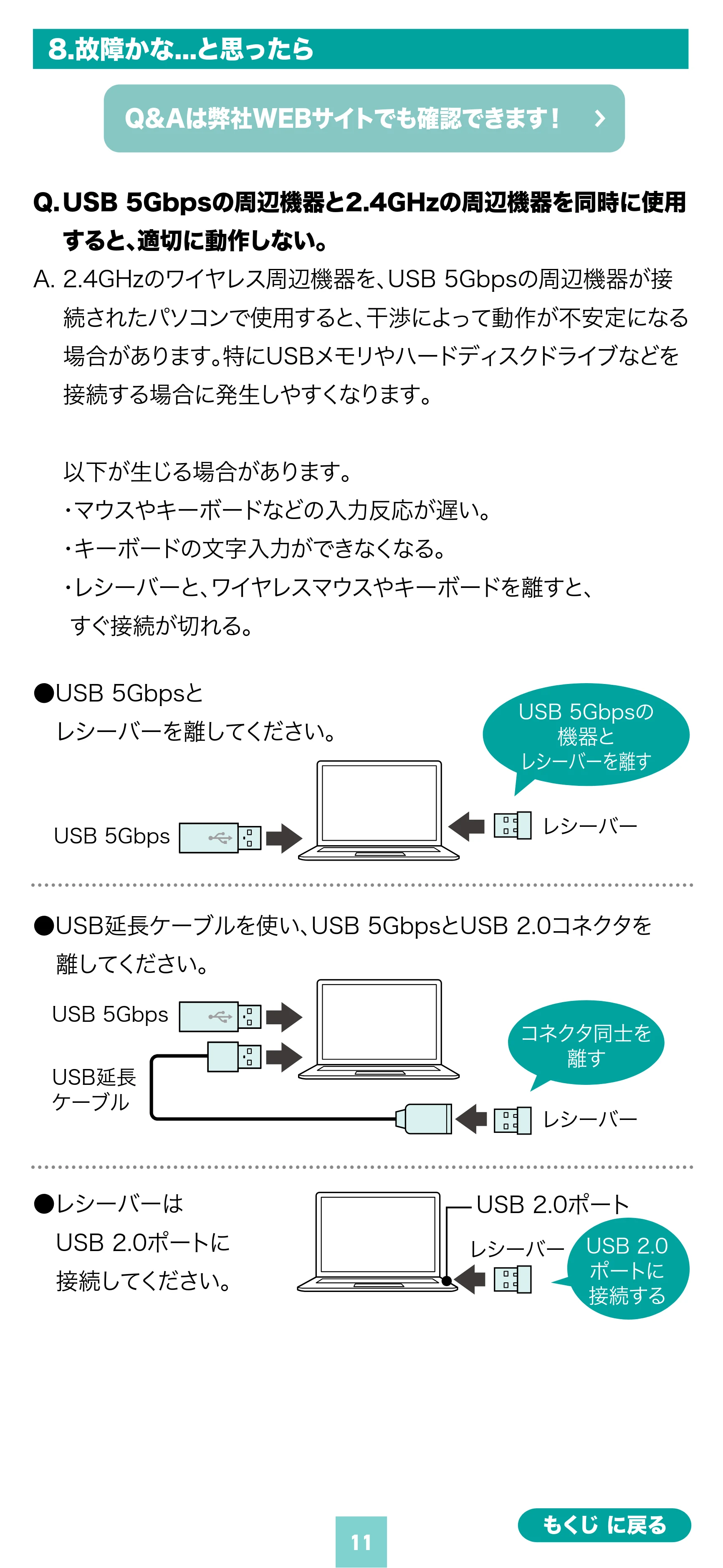 サンワサプライ MA-WBS530BK 取扱説明書 — 原本ページ — 11ページ