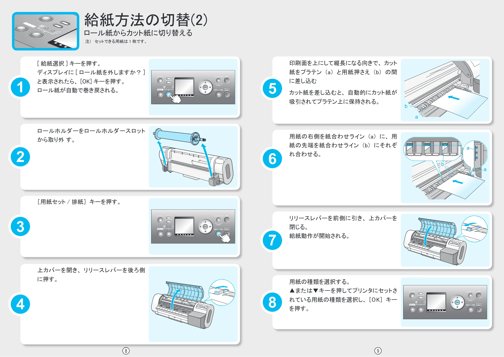 キヤノン iPF710 クイック操作ガイド (PDF形式/2.42Mバイト) — 原本ページ — 5ページ