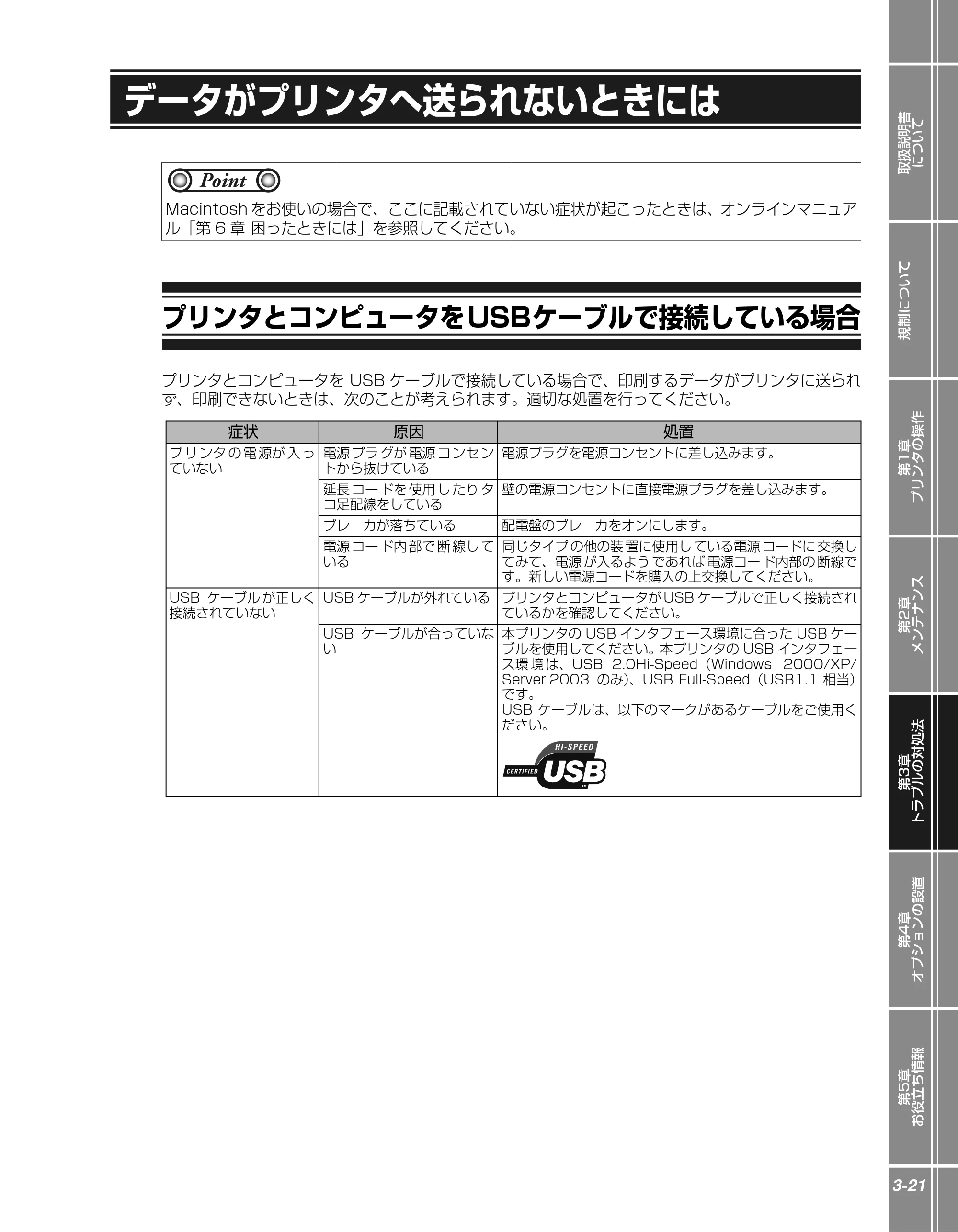 キヤノン LBP5100 かんたん操作ガイド 2007年1月25日掲載 （PDF形式／3.75Mバイト） — データがプリンタへ送られないときには — 原本ページ — 71ページ