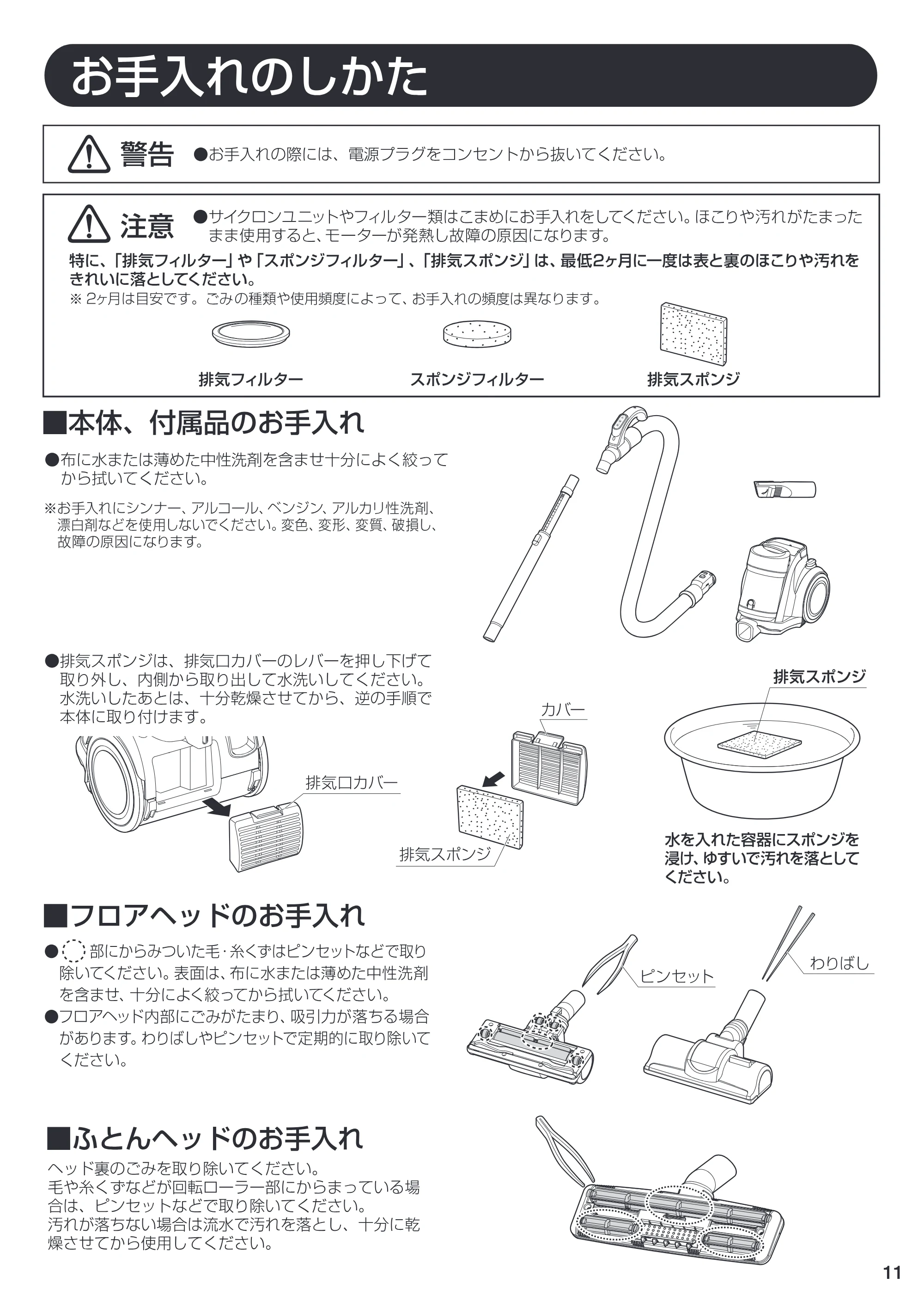 アイリスオーヤマ IC-C100TKF 取扱説明書 — 原本ページ — 11ページ