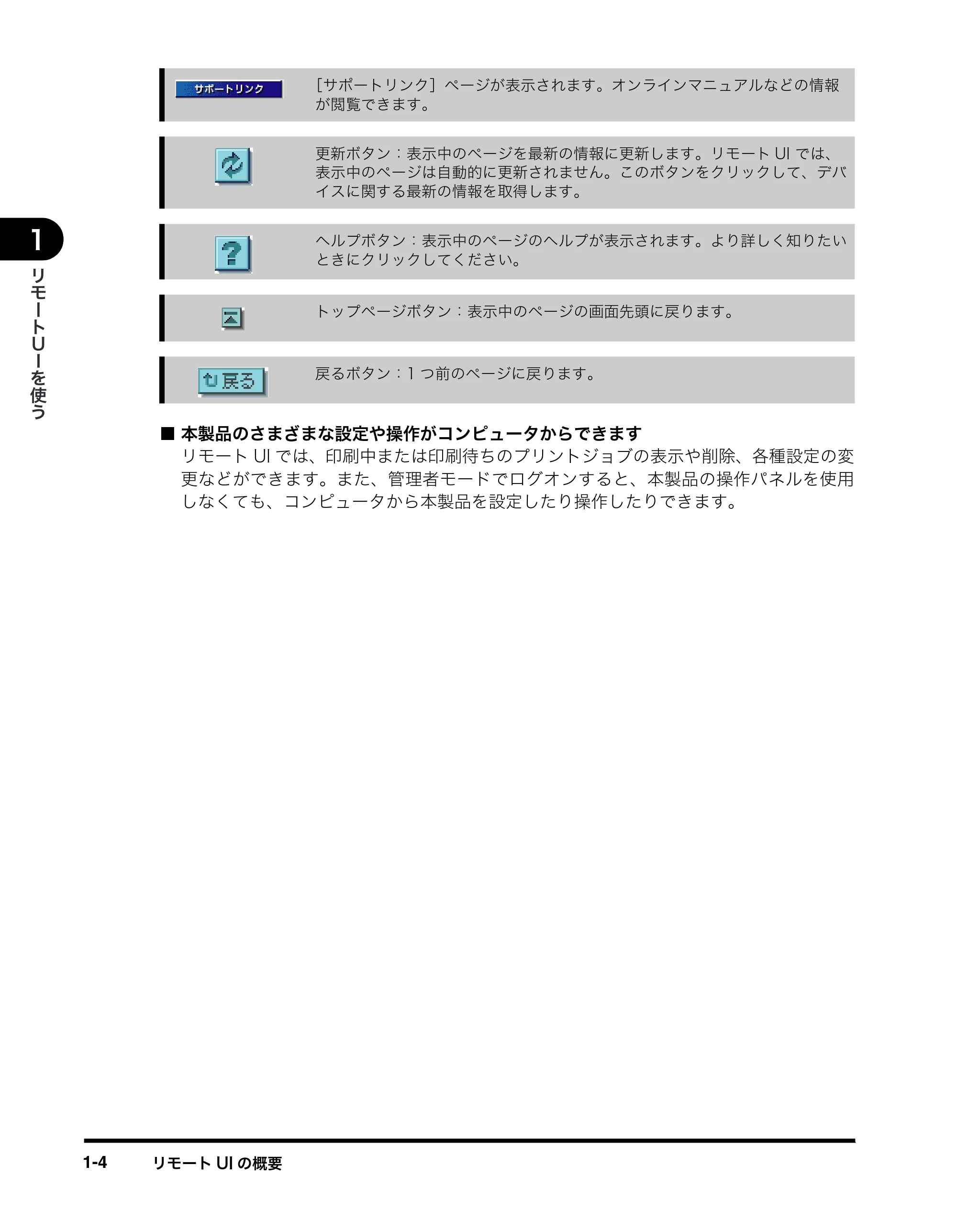 キヤノン MF5770 リモートUIガイド （PDF形式／1.97Mバイト） — 原本ページ — 11ページ