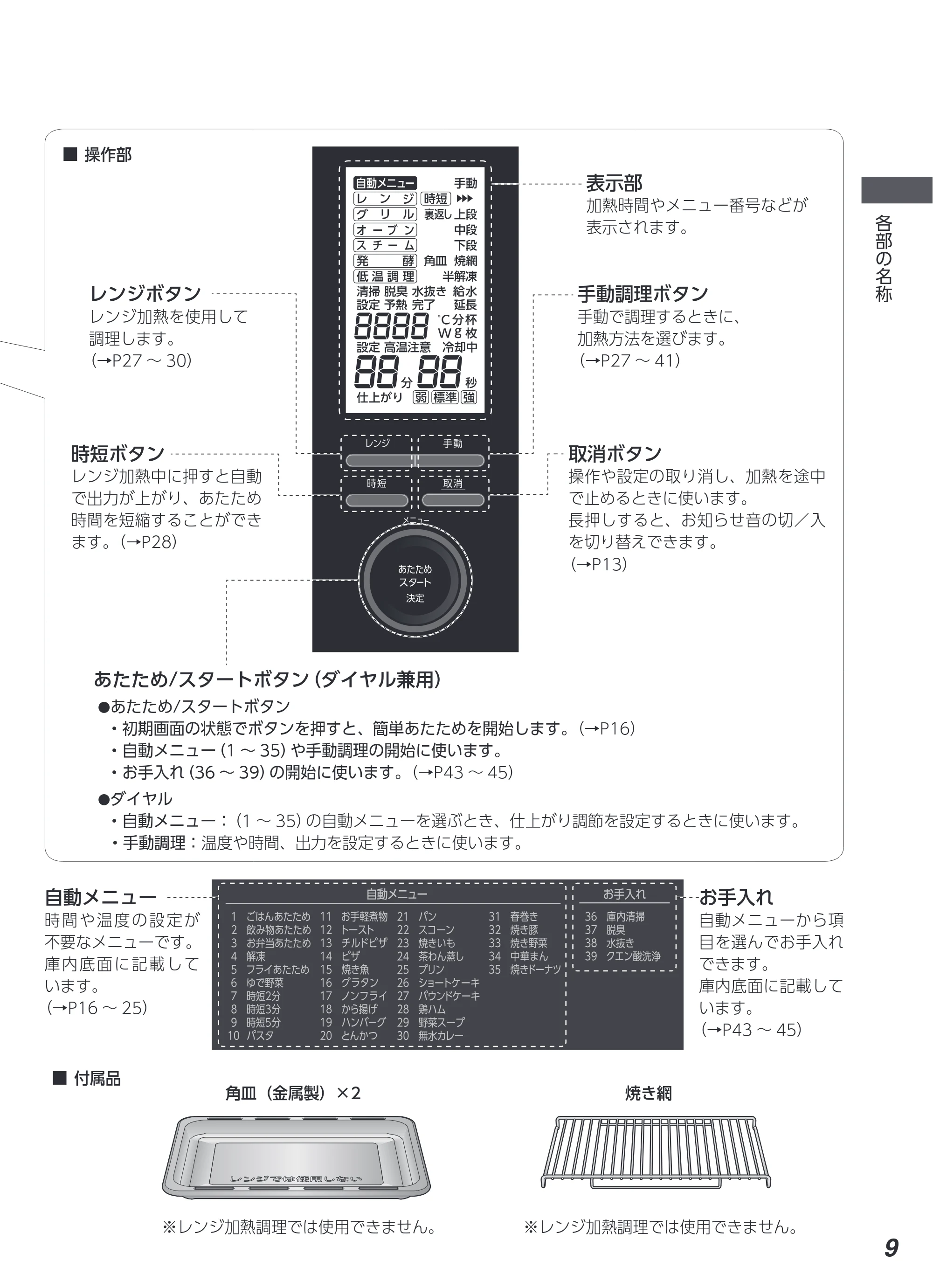 アイリスオーヤマ MS-F3003 取扱説明書 — 原本ページ — 9ページ