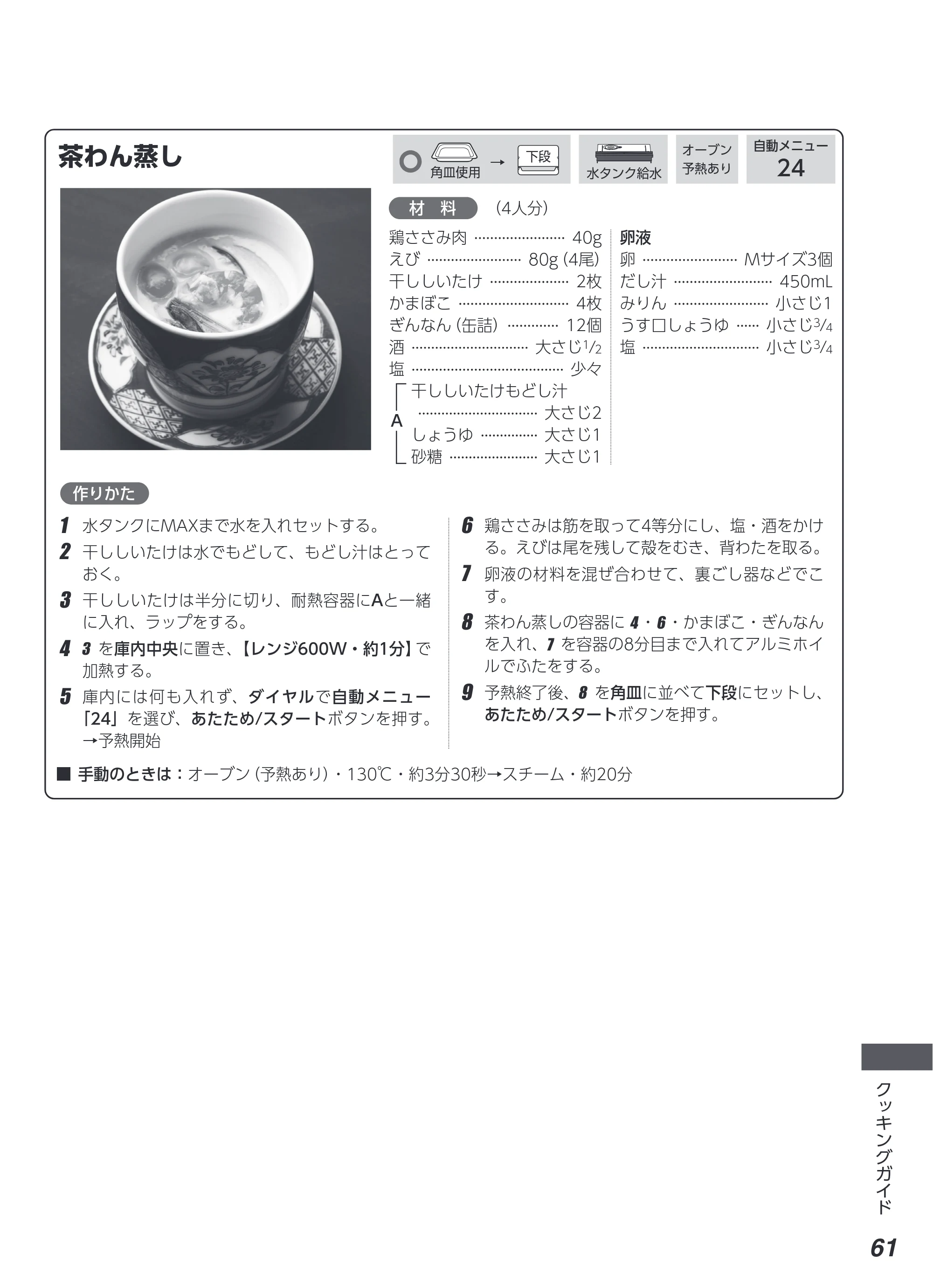 アイリスオーヤマ MS-F3003 取扱説明書 — 原本ページ — 61ページ