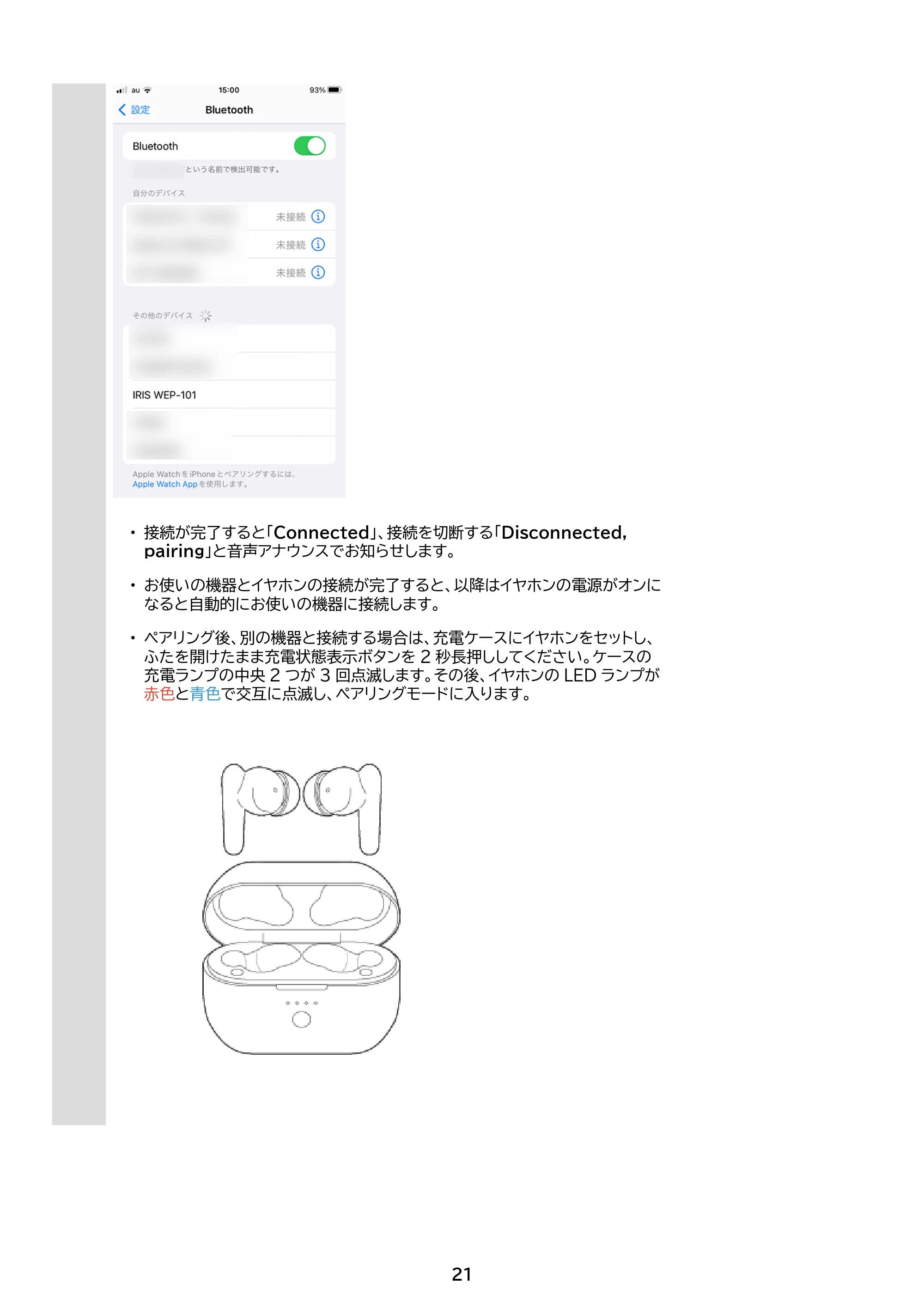 アイリスオーヤマ WEP-101 取扱説明書 — 原本ページ — 21ページ