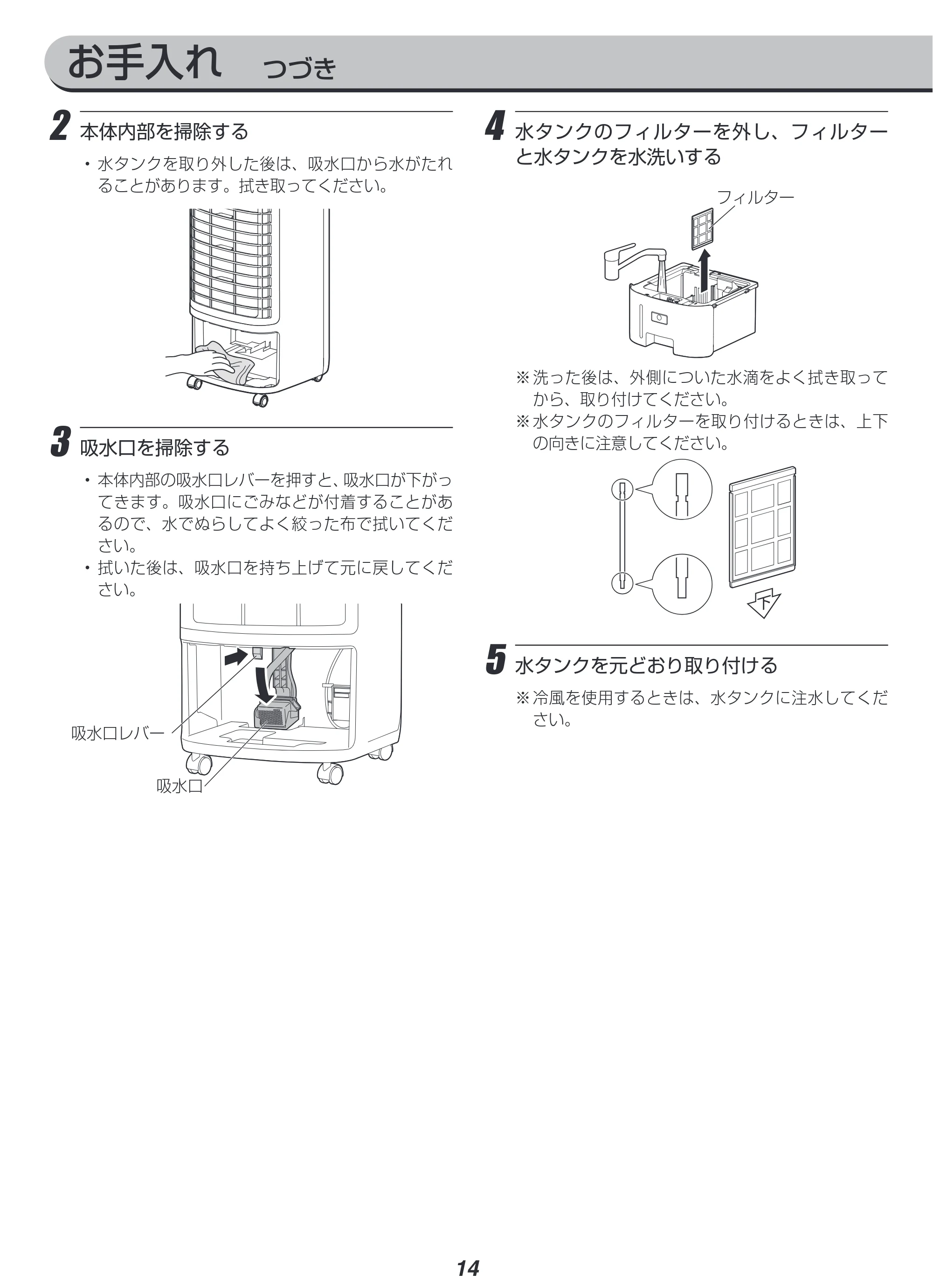 アイリスオーヤマ KCTF-02M 取扱説明書 — 原本ページ — 14ページ