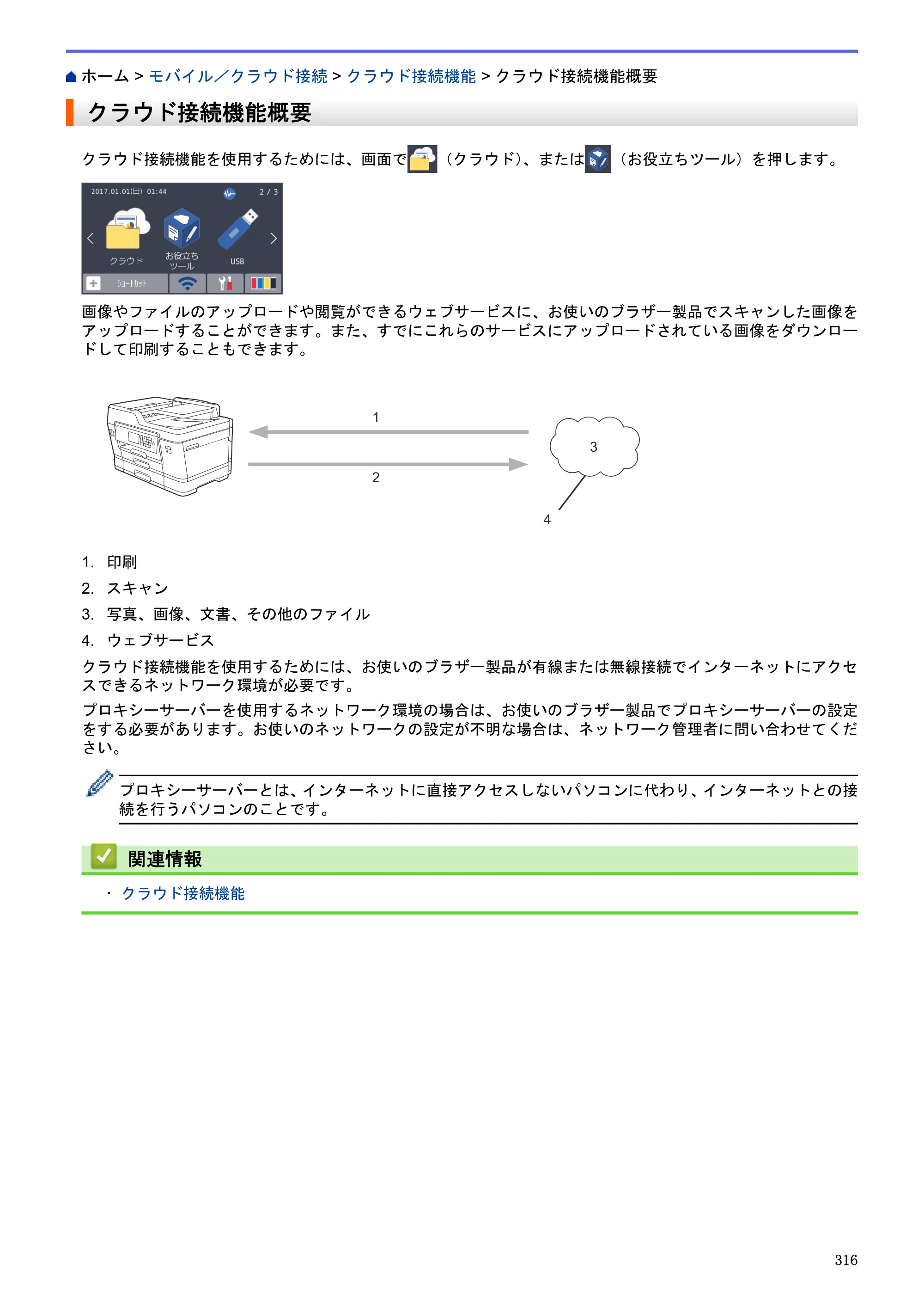 ブラザー MFC-J6580CDW / MFC-J6980CDW / MFC-J6995CDW ユーザーズガイド（印刷用） ～パソコン活用＆ネットワーク～ — クラウド接続機能概要 — 原本ページ — 321ページ
