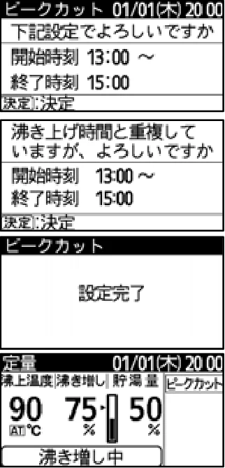 日立 RHK-15EJ / RHK-15EJK 取扱説明書 — ピークカットの設定のしかた — 図版 26-5 — 26ページ