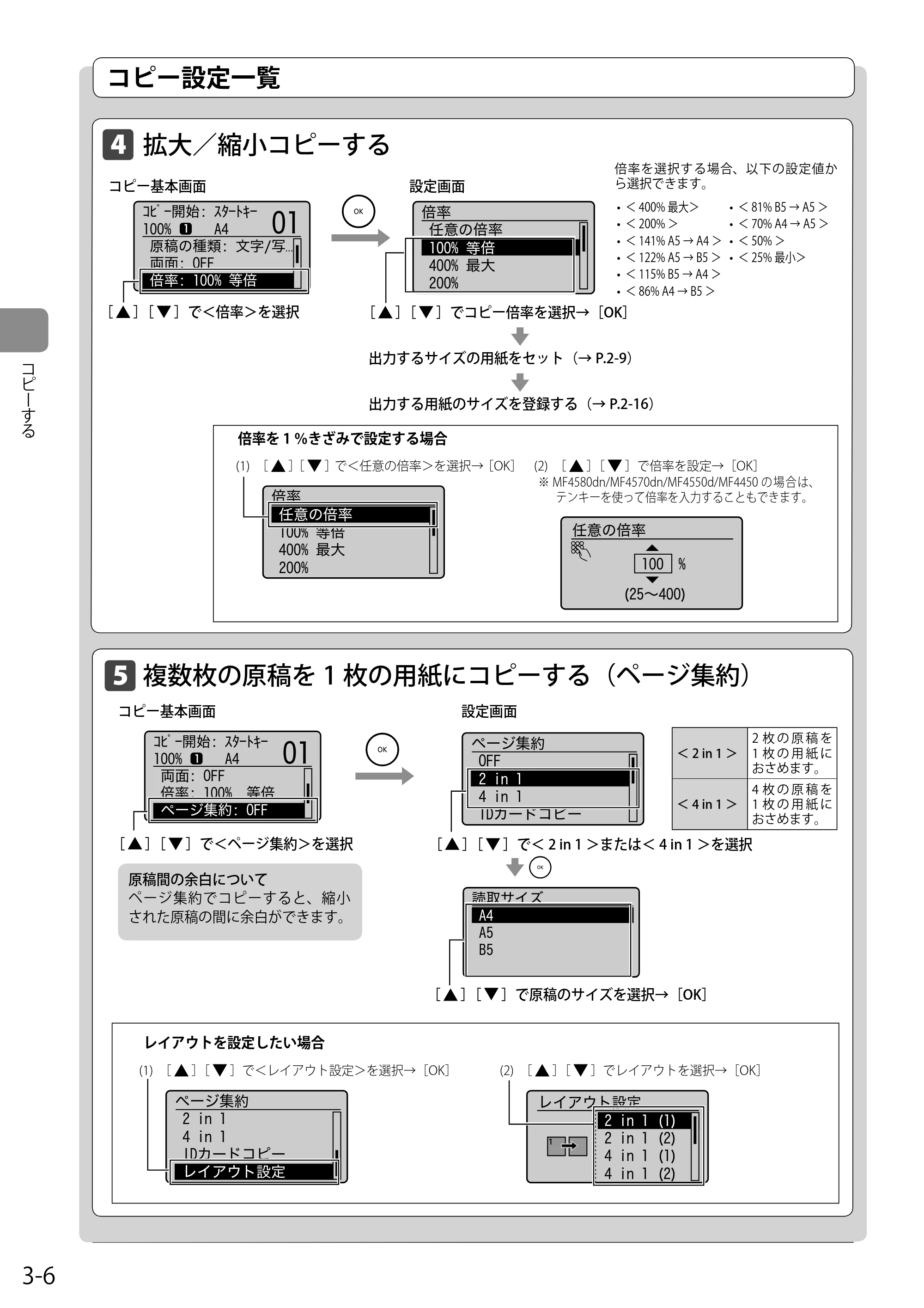 キヤノン MF4580dn/MF4570dn/MF4550d/MF4450/MF4430/MF4420n/MF4410 基本操作ガイド 2011年4月27日更新 (PDF形式/9.07Mバイト) — 拡大/縮小コピーする — 原本ページ — 58ページ