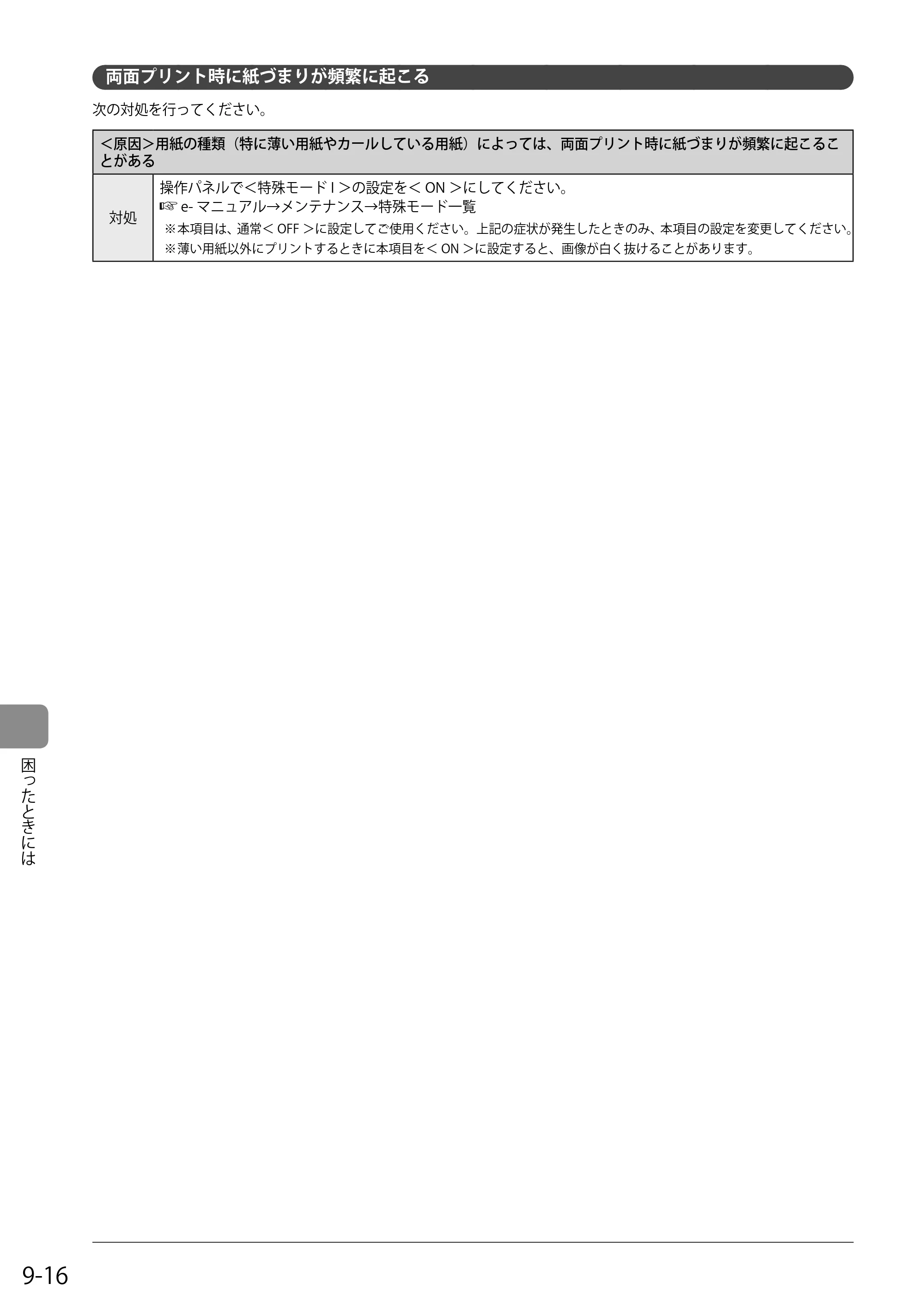 キヤノン MF4580dn/MF4570dn/MF4550d/MF4450/MF4430/MF4420n/MF4410 基本操作ガイド 2011年4月27日更新 （PDF形式／9.07Mバイト） — 両面プリント時に紙づまりが頻繁に起こる — 原本ページ — 144ページ