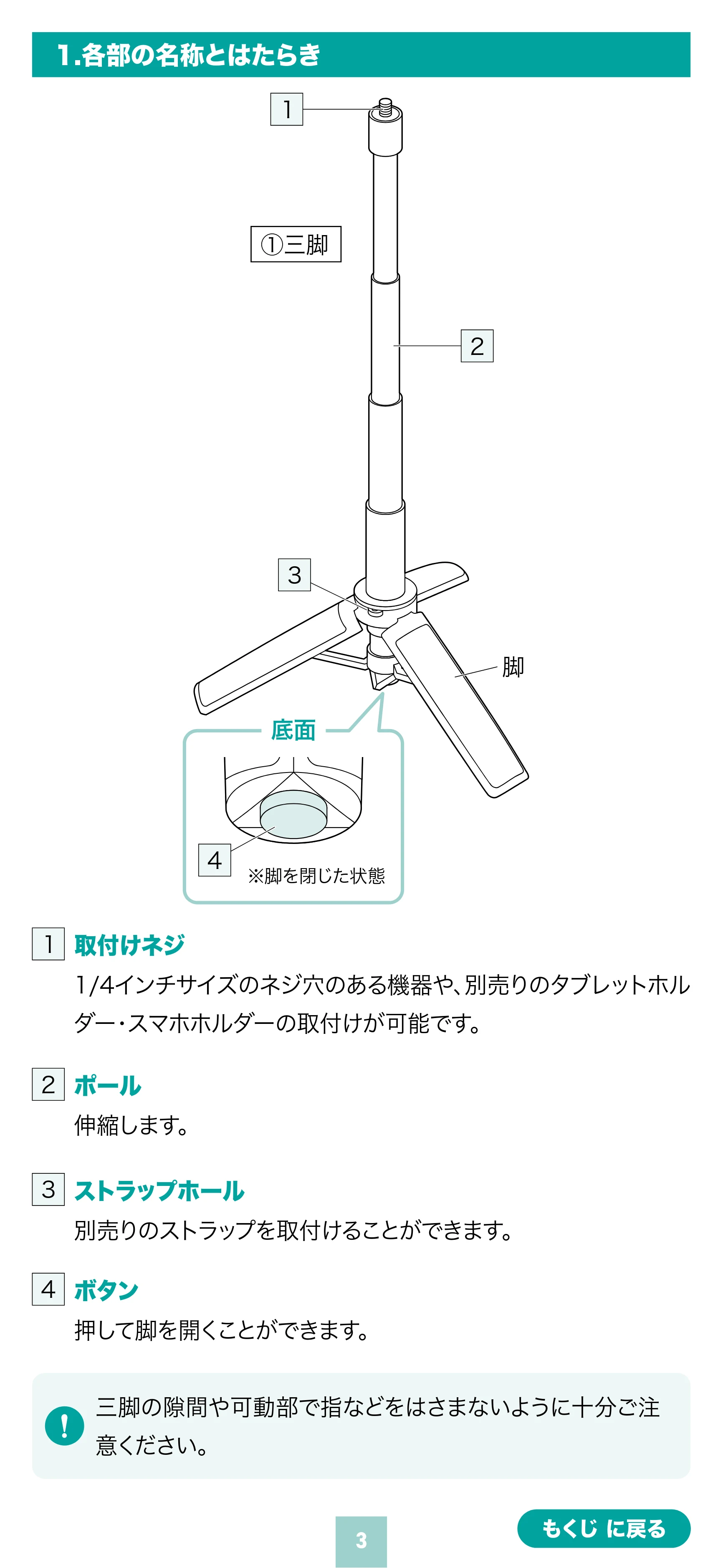 サンワサプライ 200-DGCAM051 取扱説明書 — 原本ページ — 3ページ