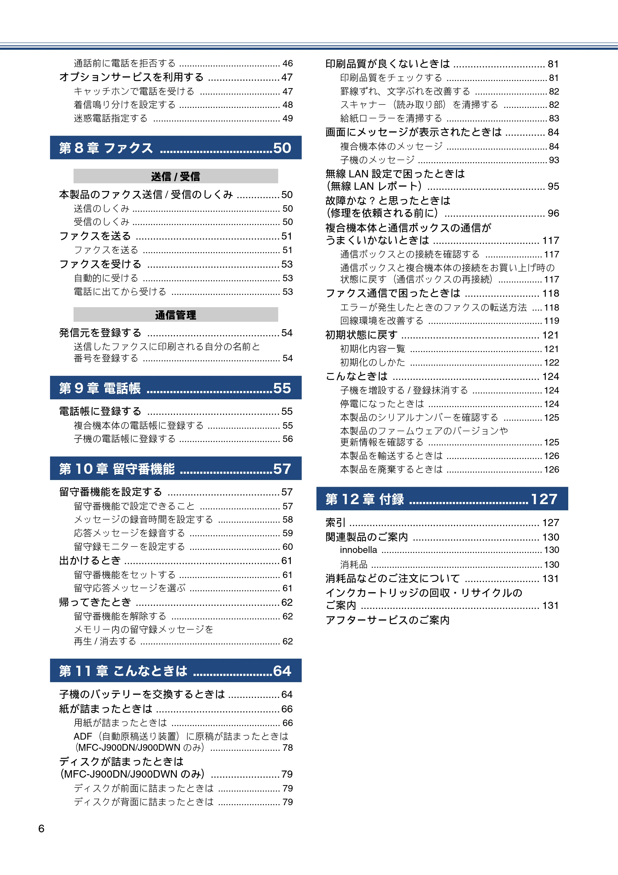 ブラザー MFC-J830DN / MFC-J830DWN / MFC-J900DN / MFC-J900DWN ユーザーズガイド ～基本編～ — 原本ページ — 6ページ