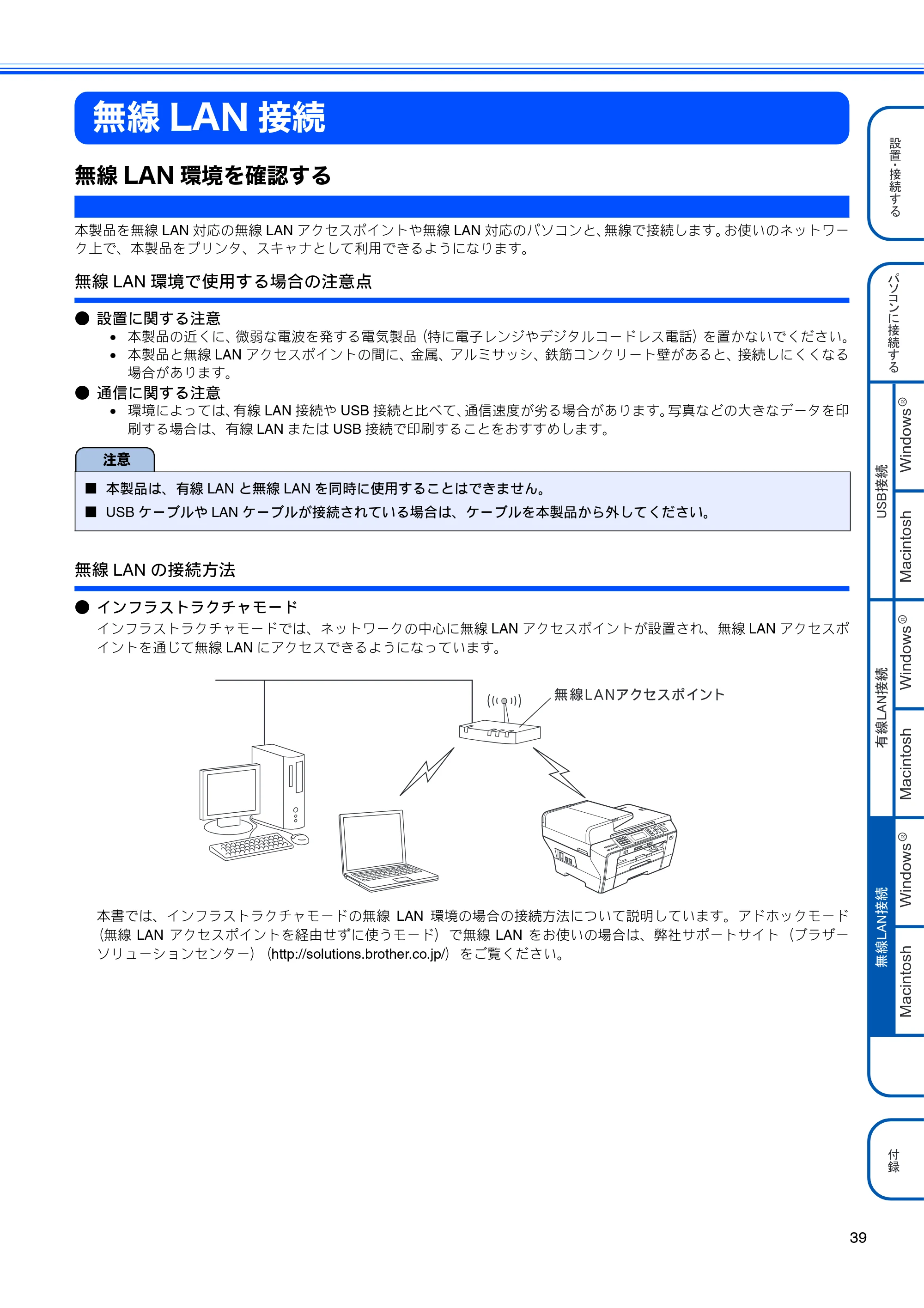 ブラザー MFC-6490CN かんたん設置ガイド — 無線LAN接続 — 原本ページ — 41ページ